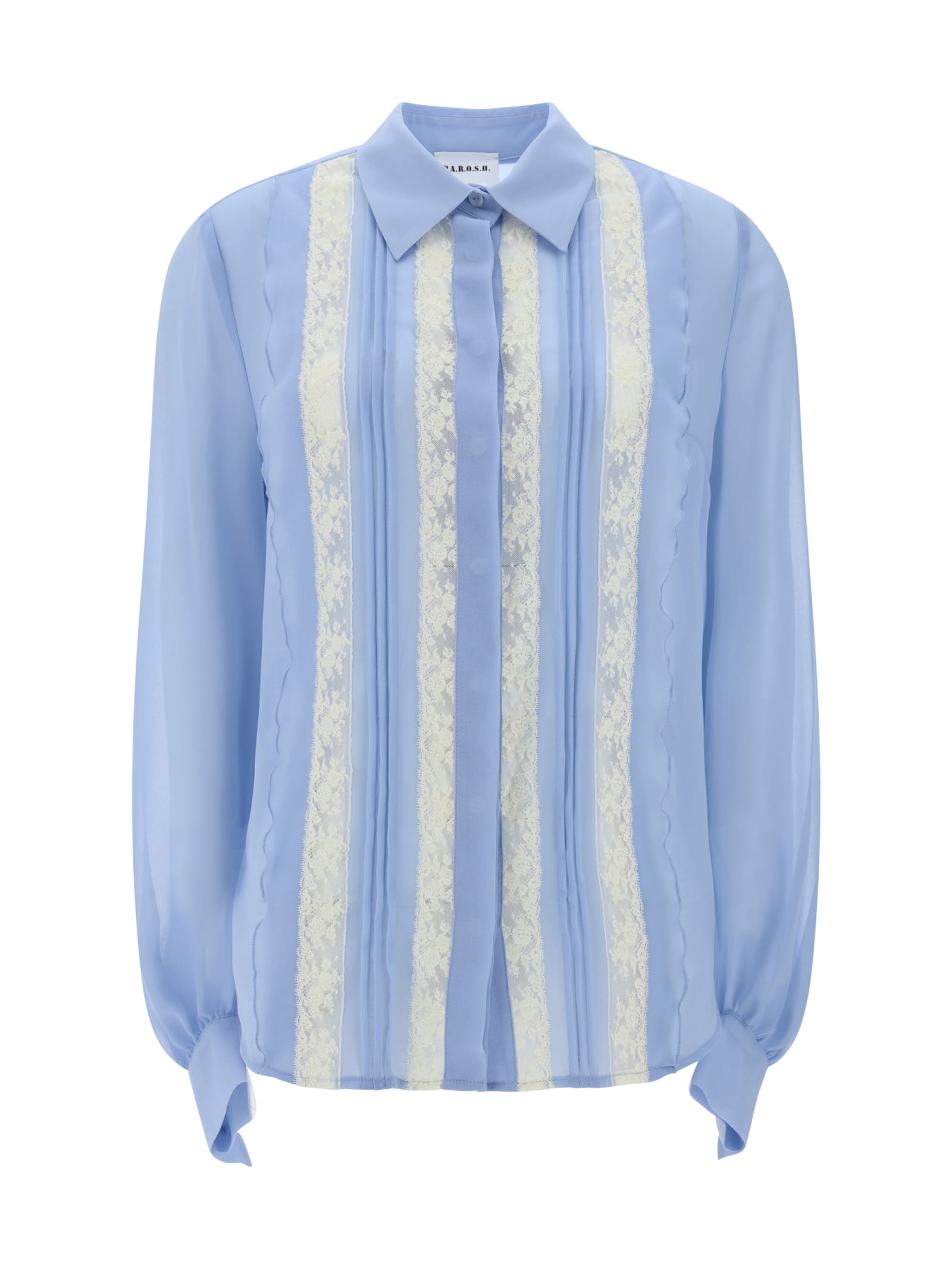 Shop P.a.r.o.s.h Shirt In Azzurro Polvere