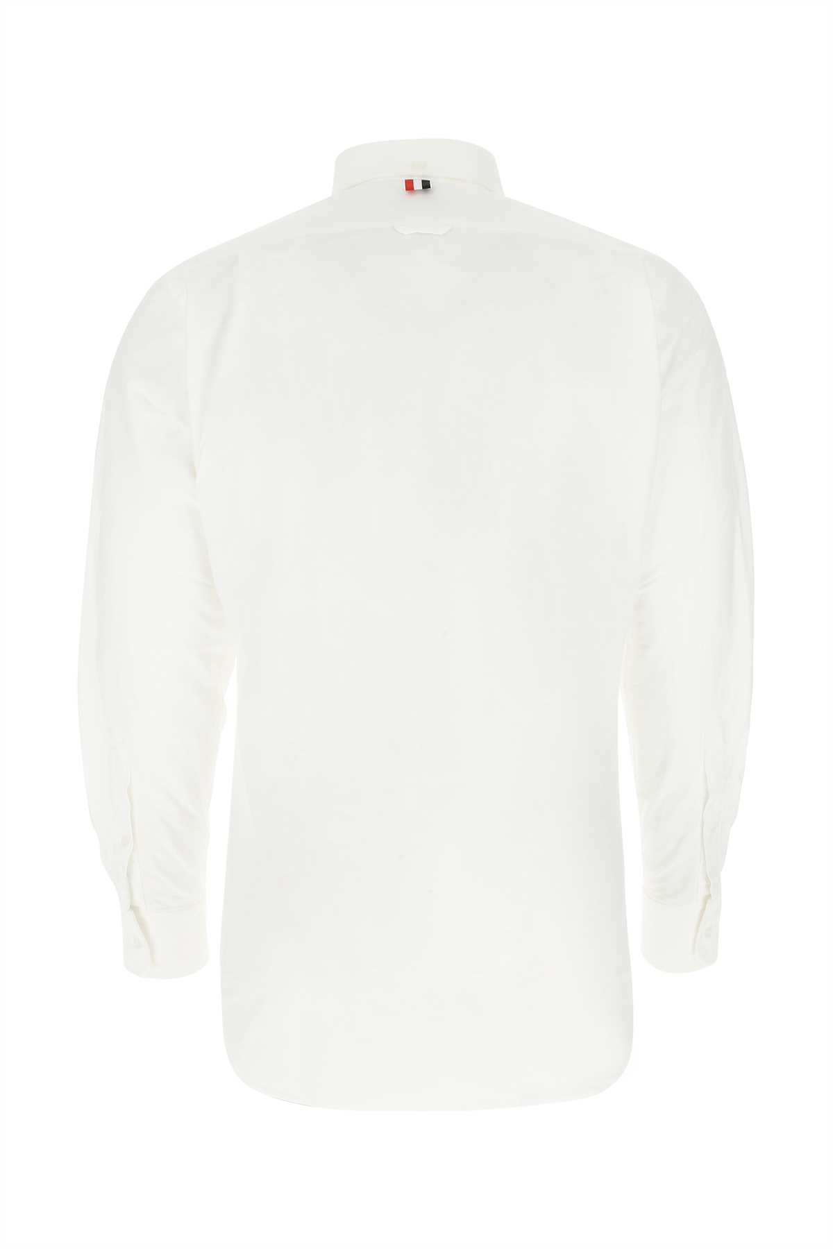 Shop Thom Browne White Cotton Shirt