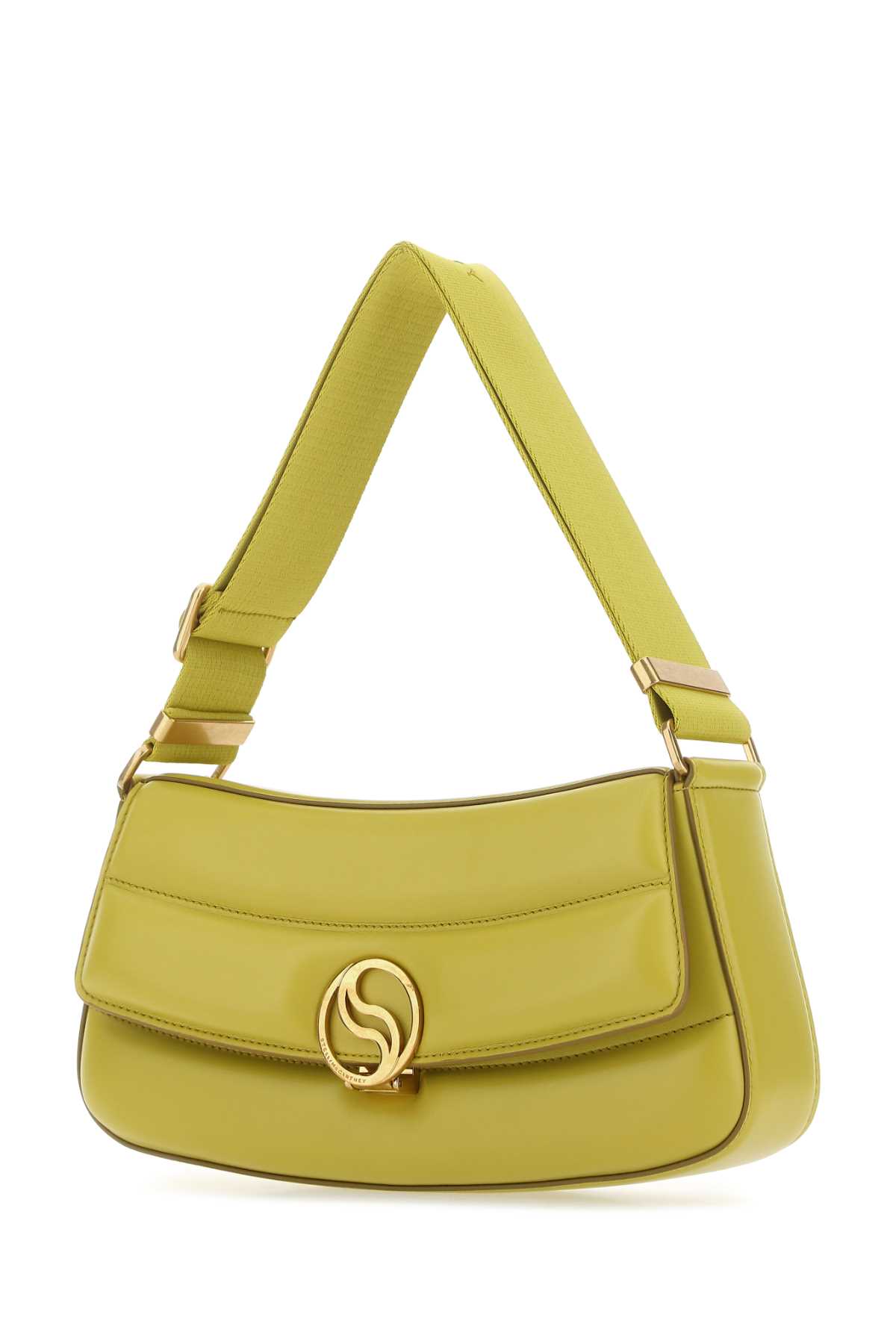 Shop Stella Mccartney Acid Green Alter Mat Shoulder Bag In 8301