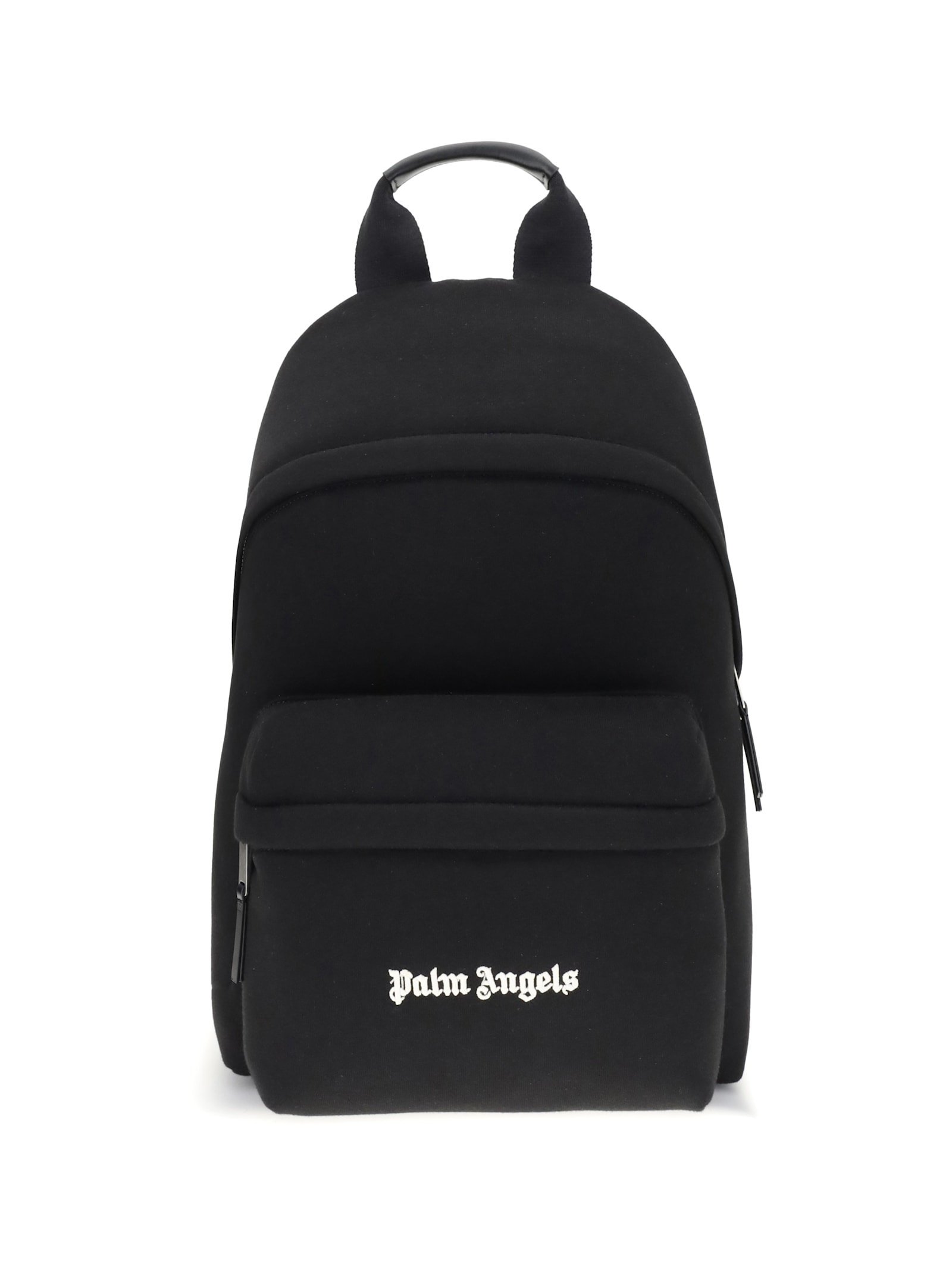Palm Angels Versatile Backpack Featuring Adjustable Elements In Black