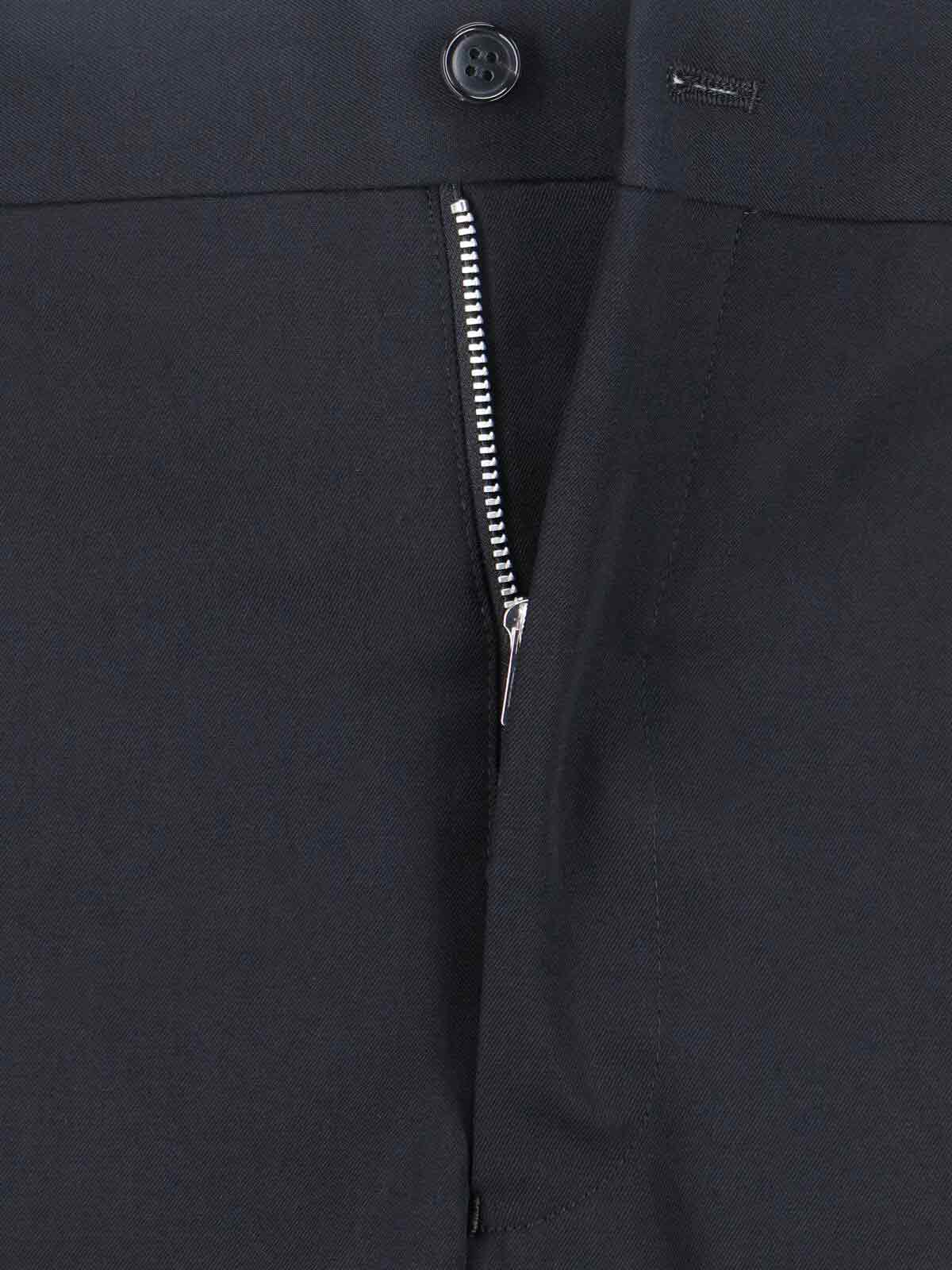 Comme Des Garçons Homme Deux Straight Pants In Black