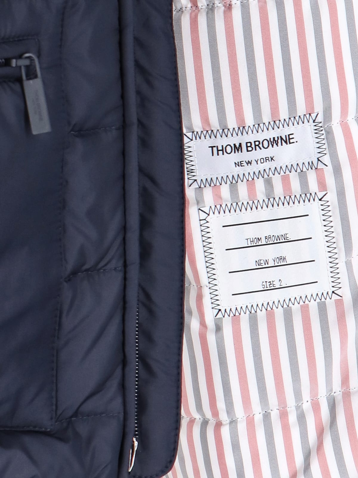 Shop Thom Browne 4-bar Down Jacket In Blue