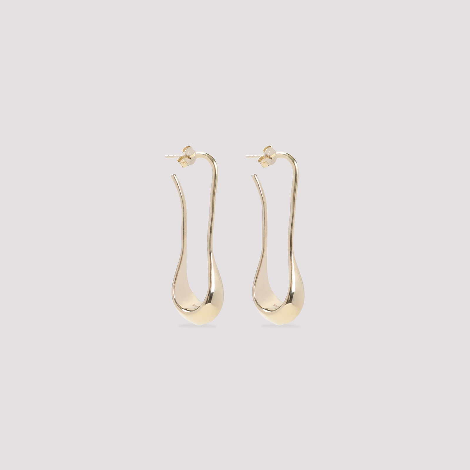 Lemaire Short Drop Earrings In Gold
