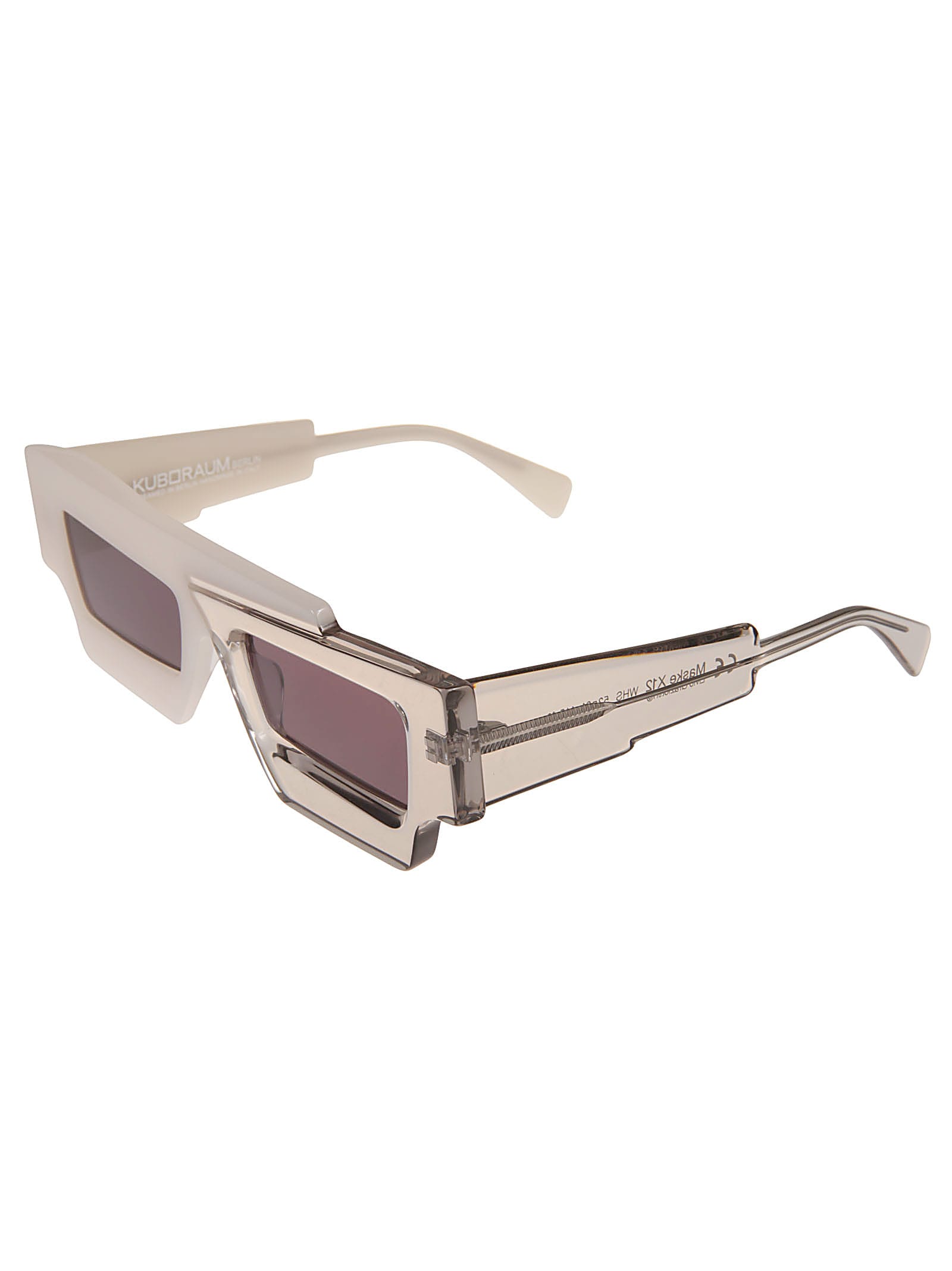 Shop Kuboraum X12 Sunglasses In White