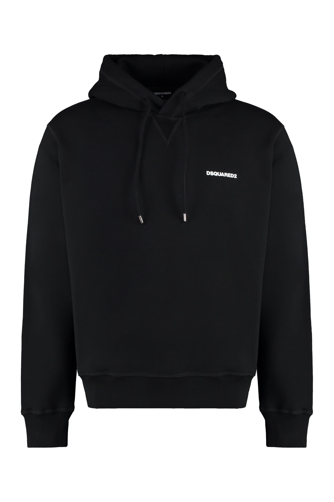 Shop Dsquared2 Cotton Hoodie In Black