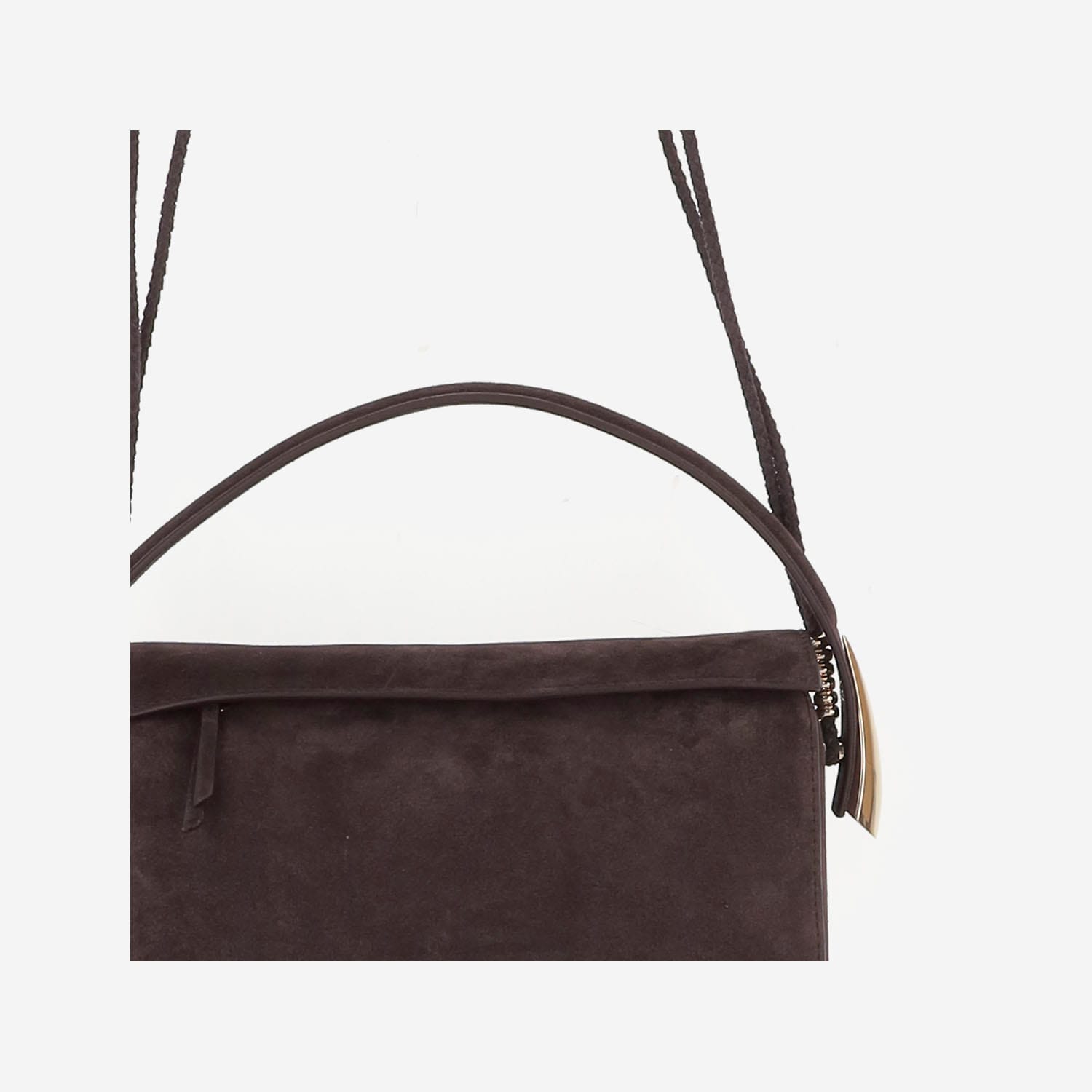 Benedetta Bruzziches Suede Shoulder Bag In Brown