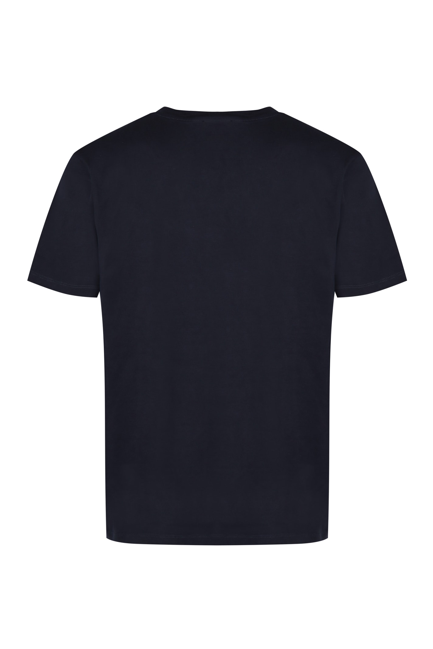 Shop Etro Cotton Crew-neck T-shirt In Blue