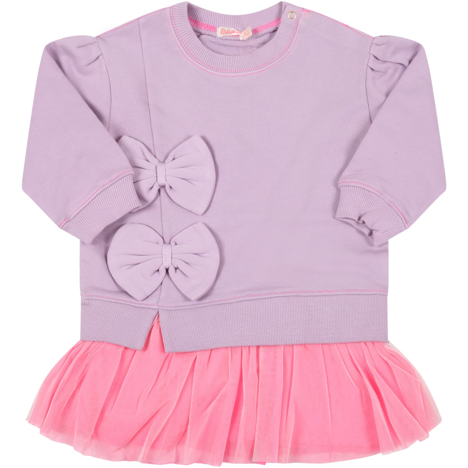Billieblush Multicolor Dress For Girl With Bows