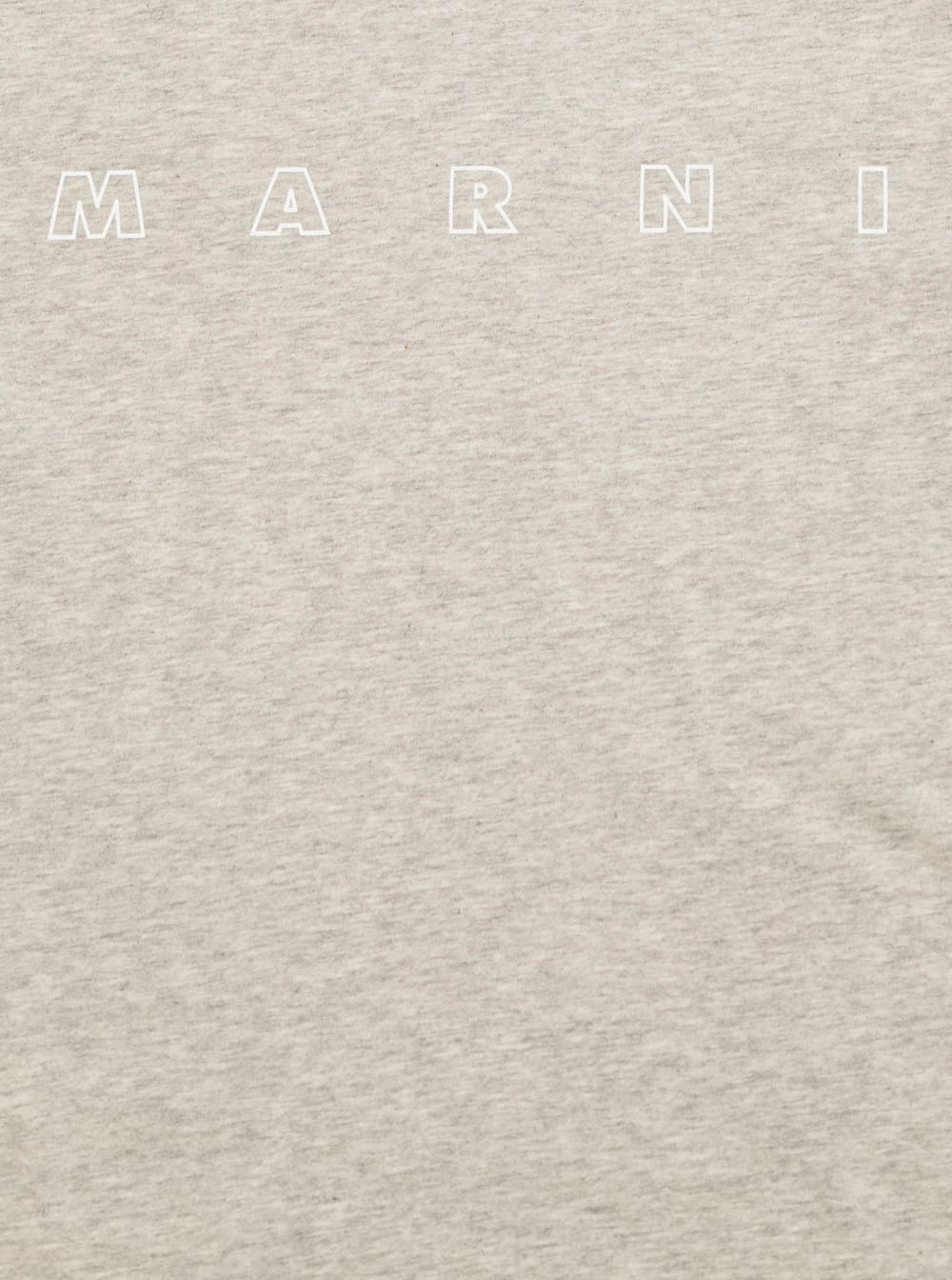 Marni Grey Crew Neck T-shirt With Front Logo Print In Cotton Boy In Grey