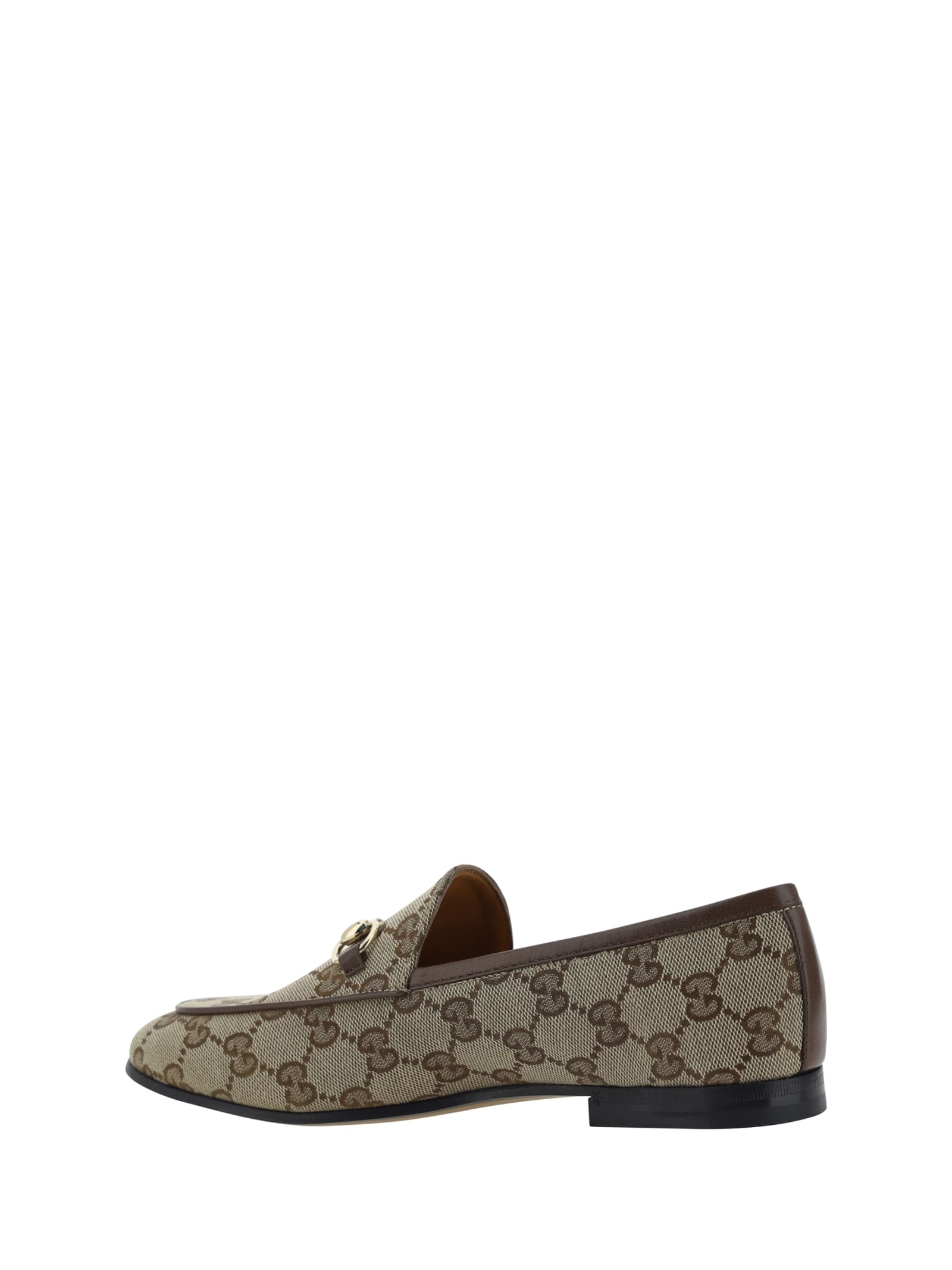 Shop Gucci Jordaan Loafers In Beige