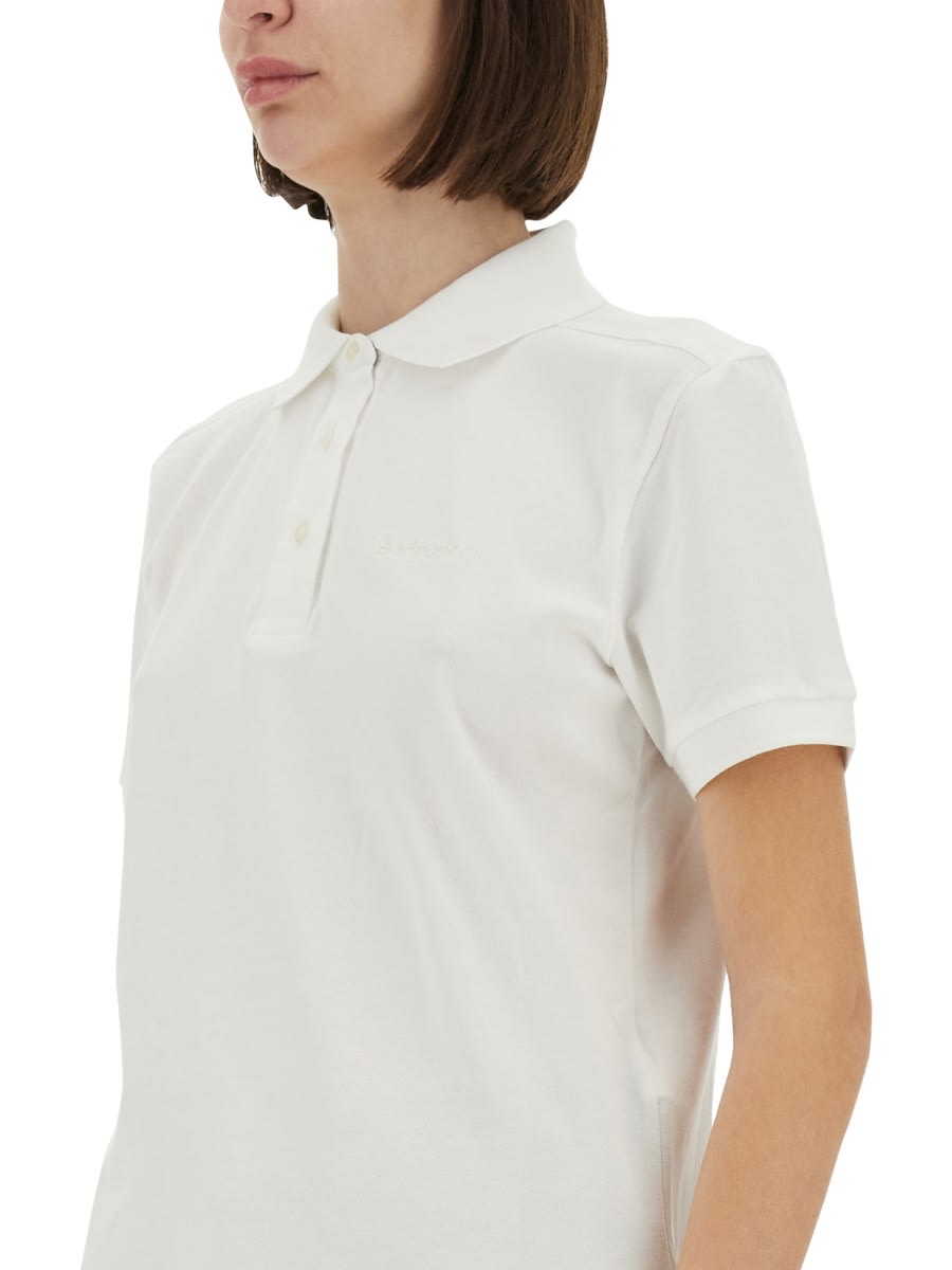 Barbour "bowford" Polo Short Sleeves In White