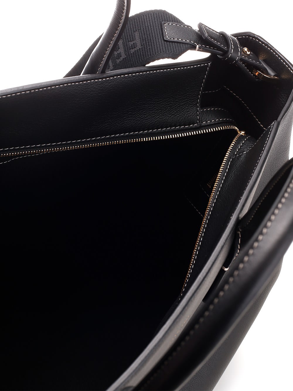 Shop Ferragamo L Star-shaped Tote Bag In Black