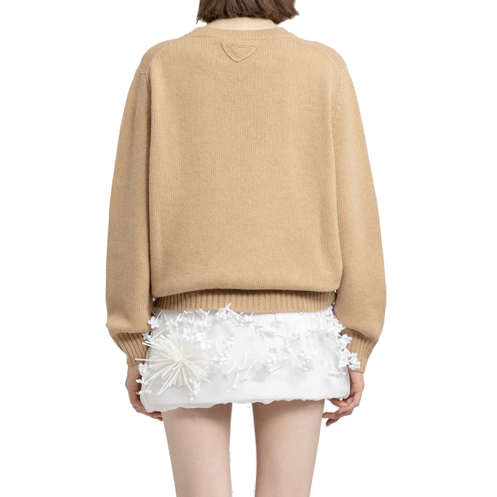 Shop Prada Cashmere Sweater In Brown