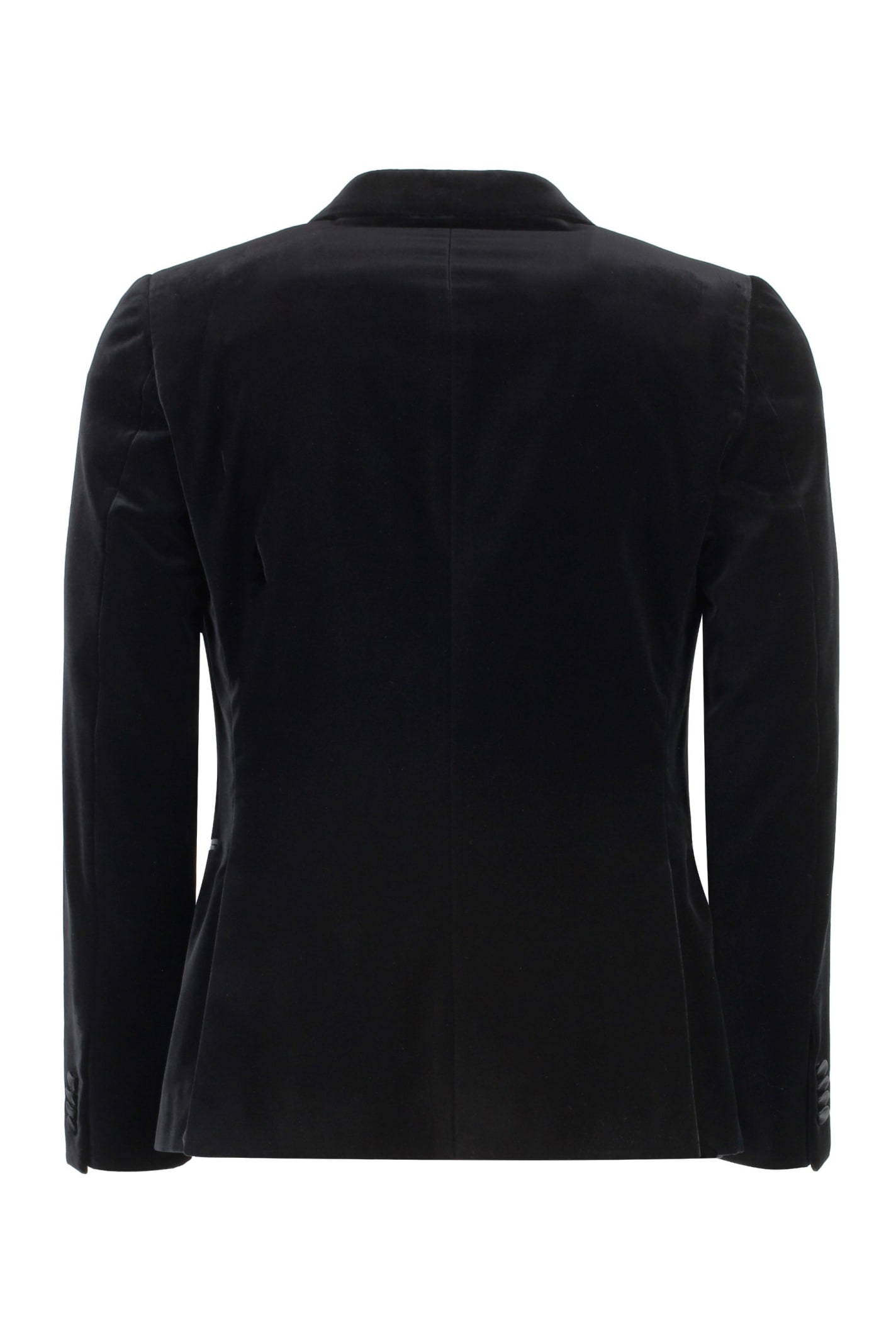 Shop Z Zegna Single-breasted One Button Jacket In Black