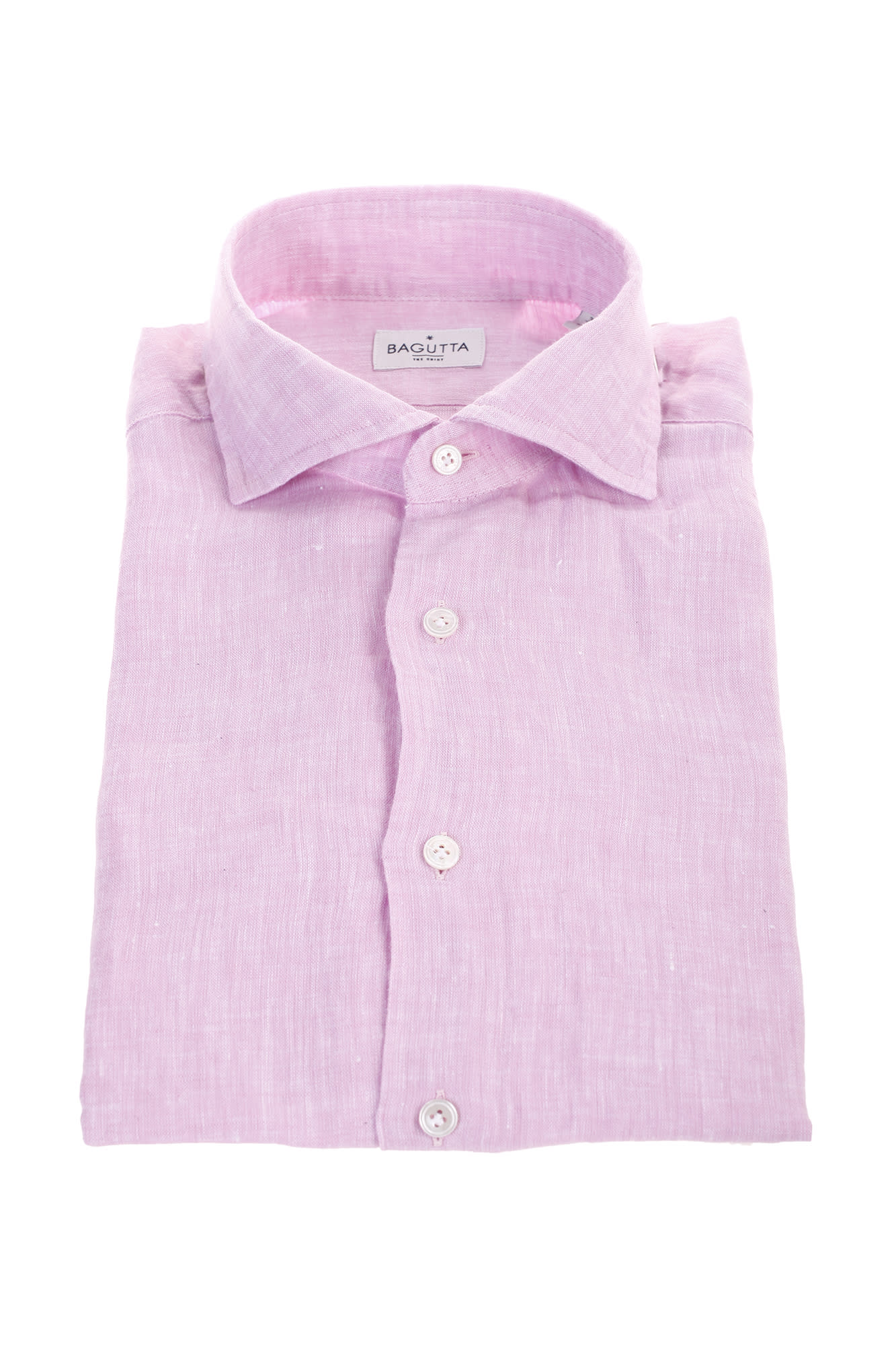Bagutta pink linen shirt