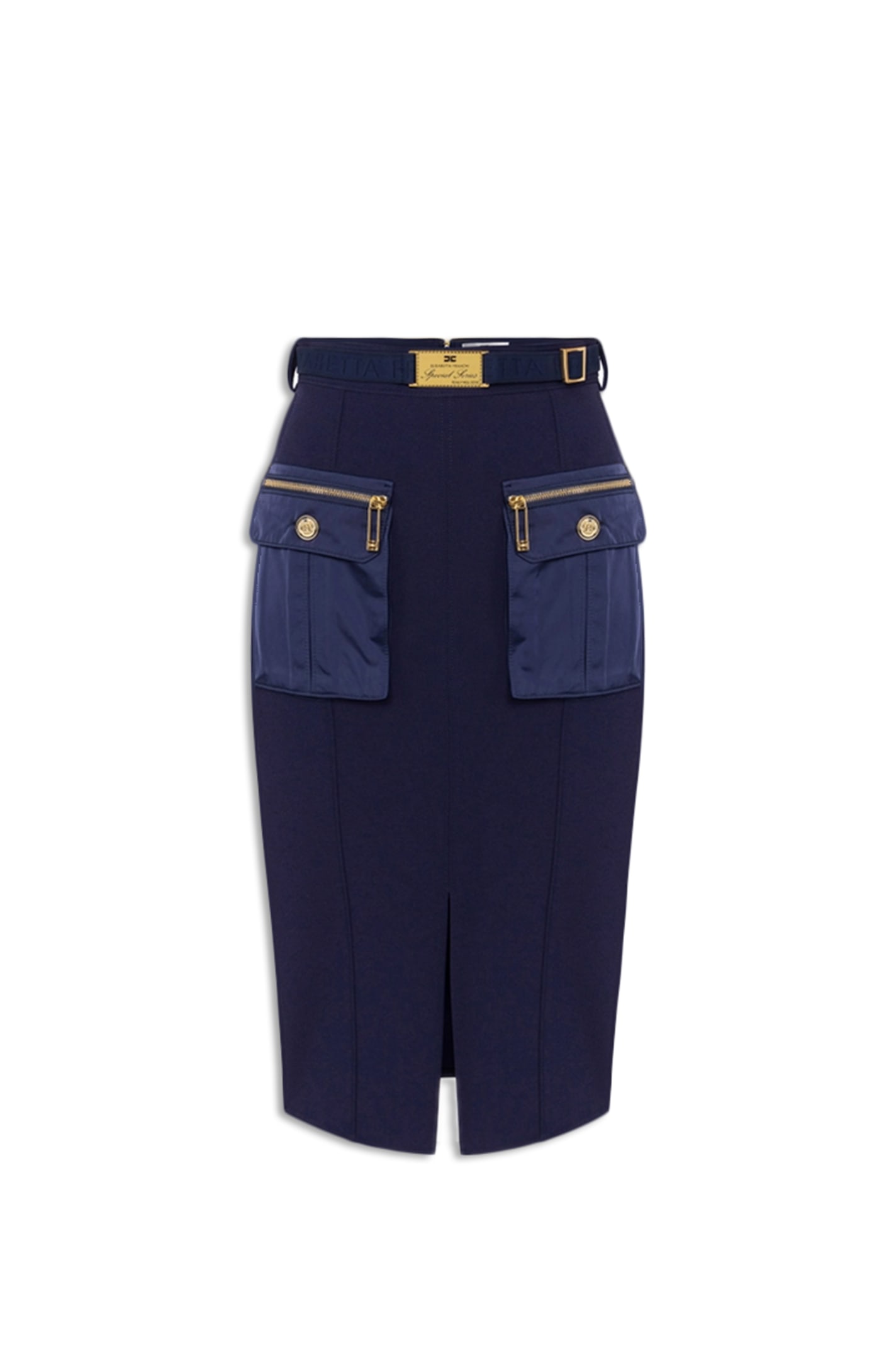 Shop Elisabetta Franchi Skirt In Blue