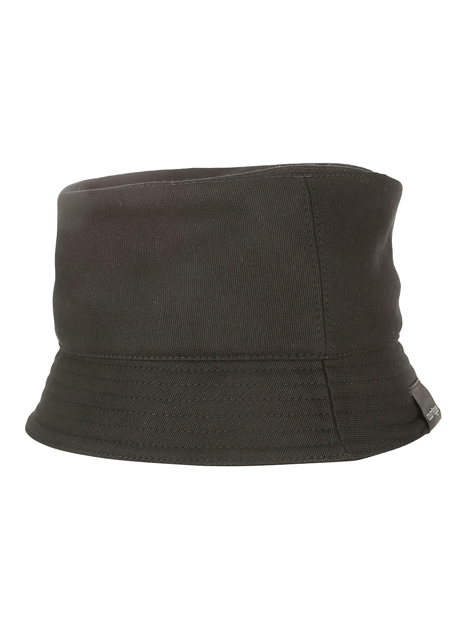 Shop Courrèges Signature Cotton Bucket Hat In Black