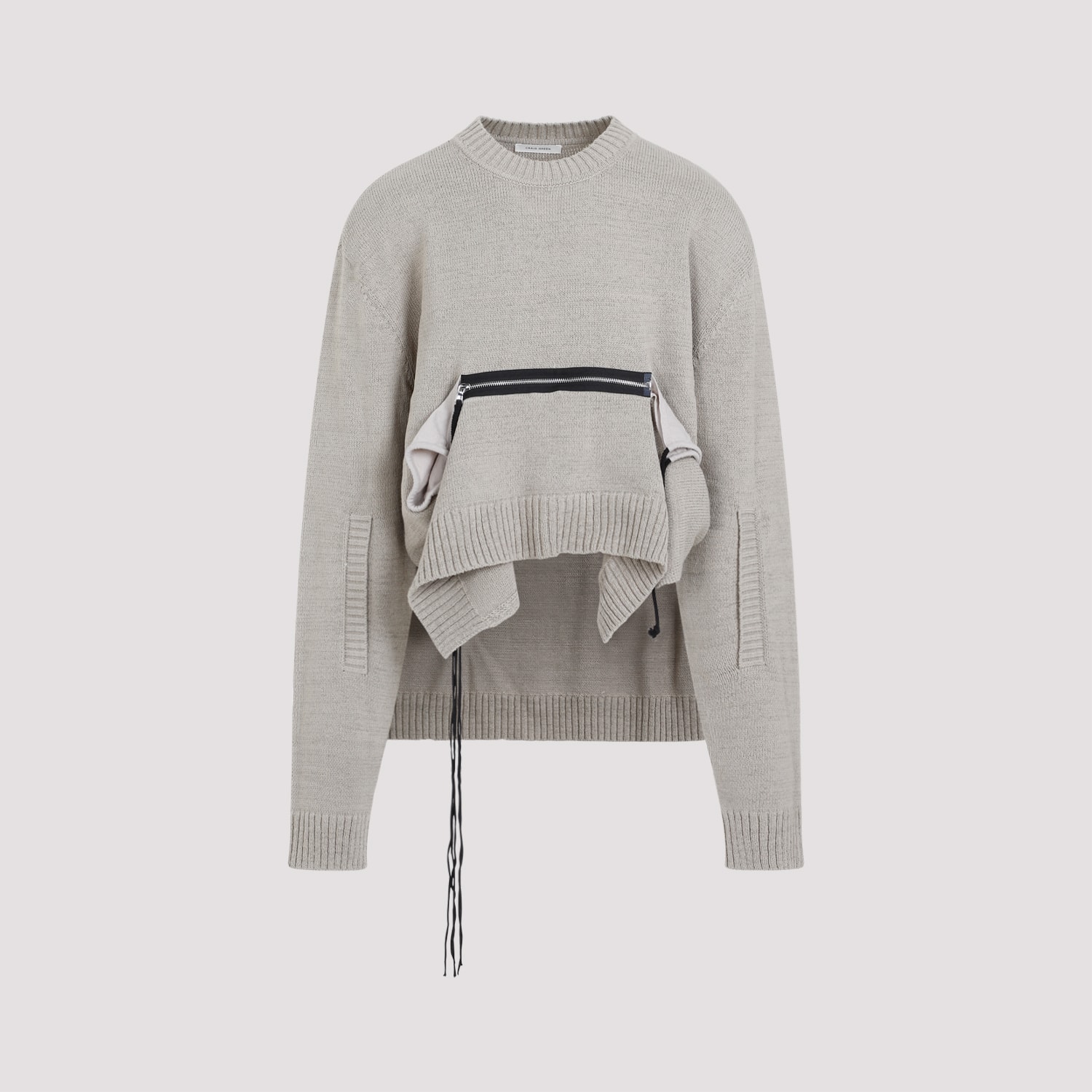 Shop Craig Green Zip Pocket Jumper In Beige