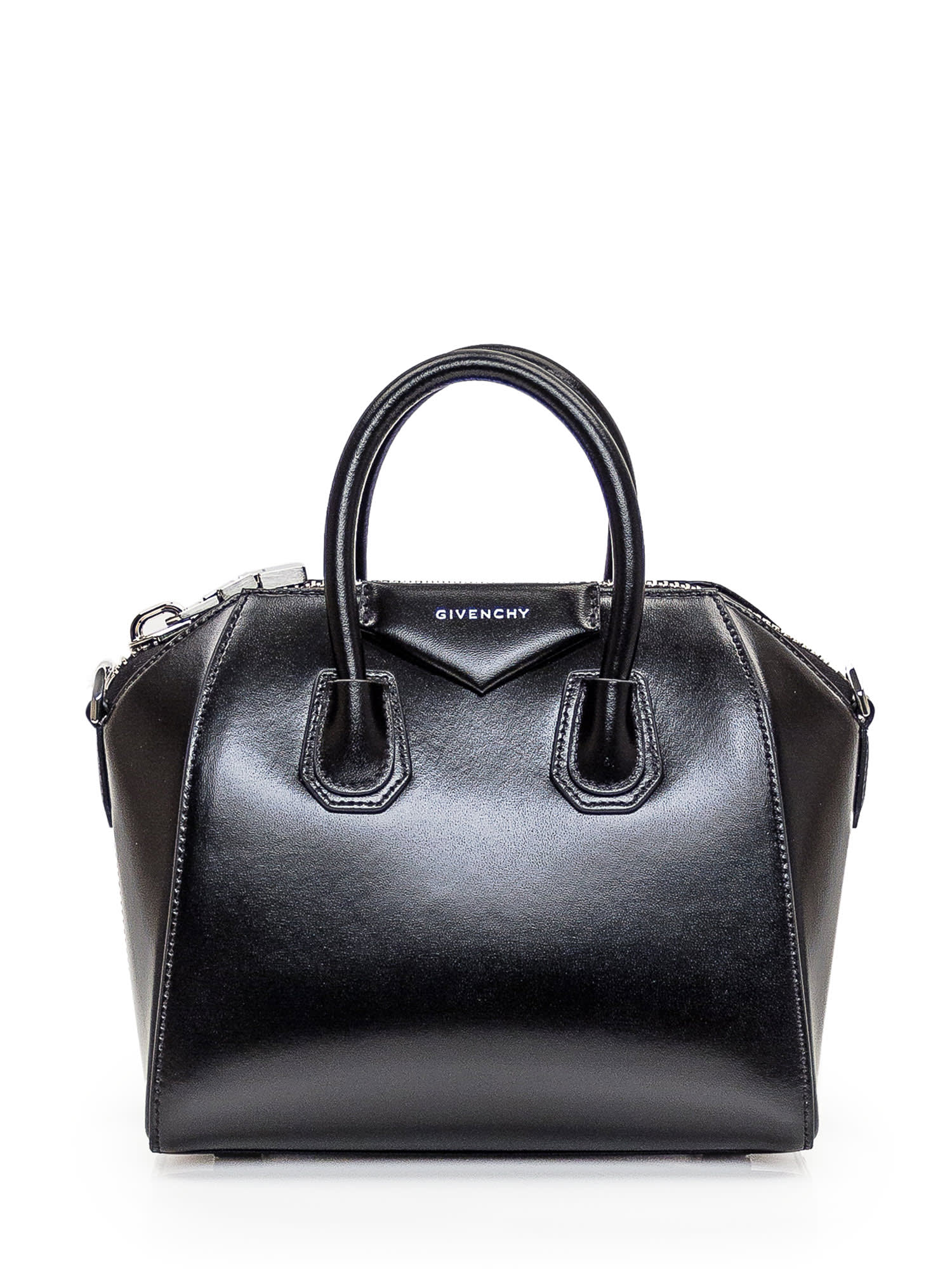 Shop Givenchy Mini Antigona Bag In Black