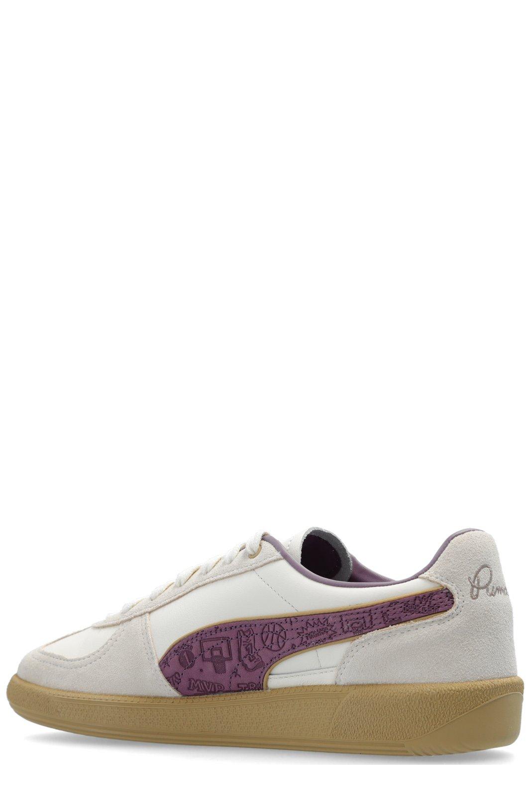 Puma X Sophia Chang Low-top Sneakers In Frosted Ivory Dusted Purple