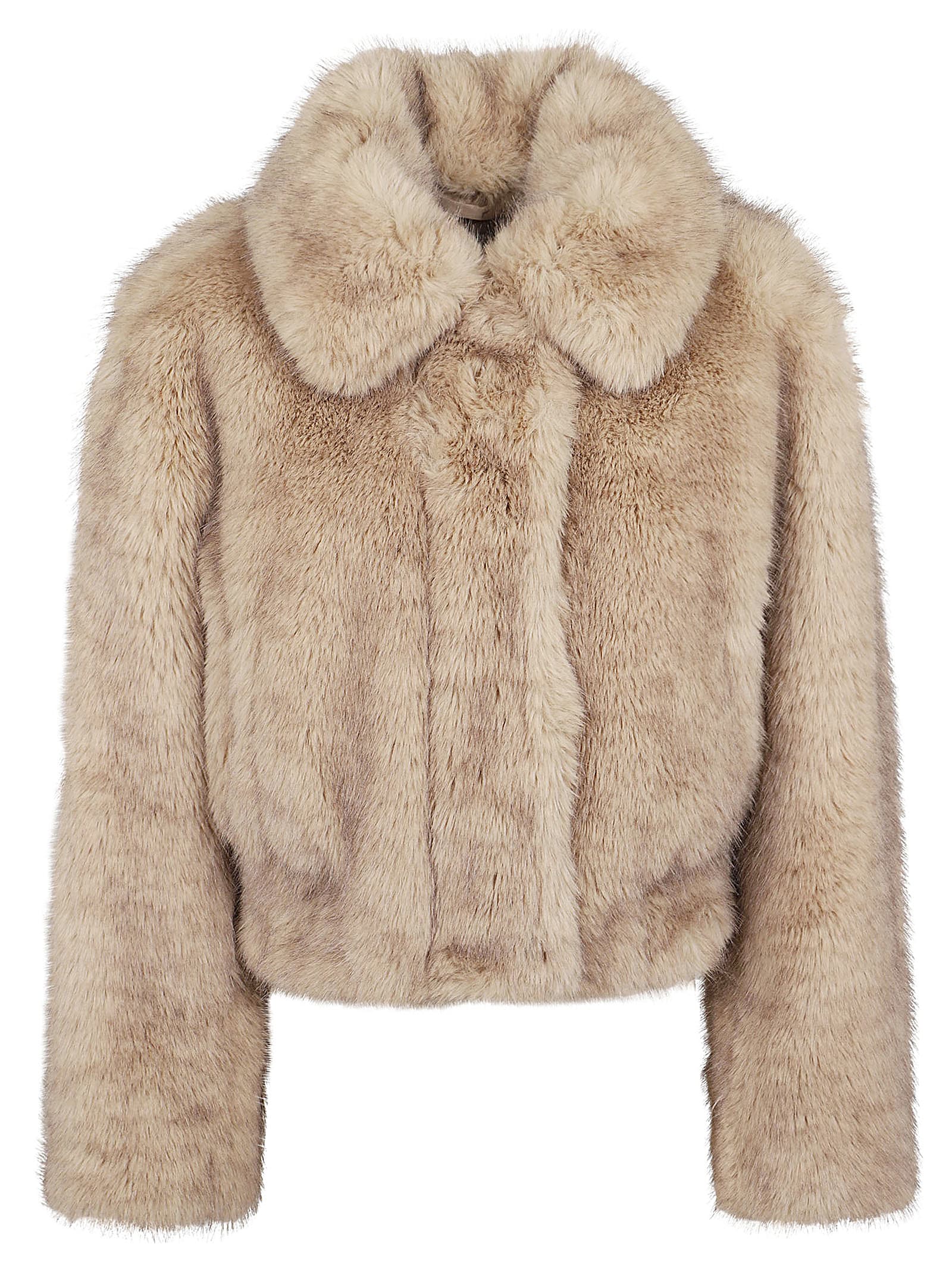 Shop Stand Studio Lena Jacket Faux Fur Natural Fox 55 Cm