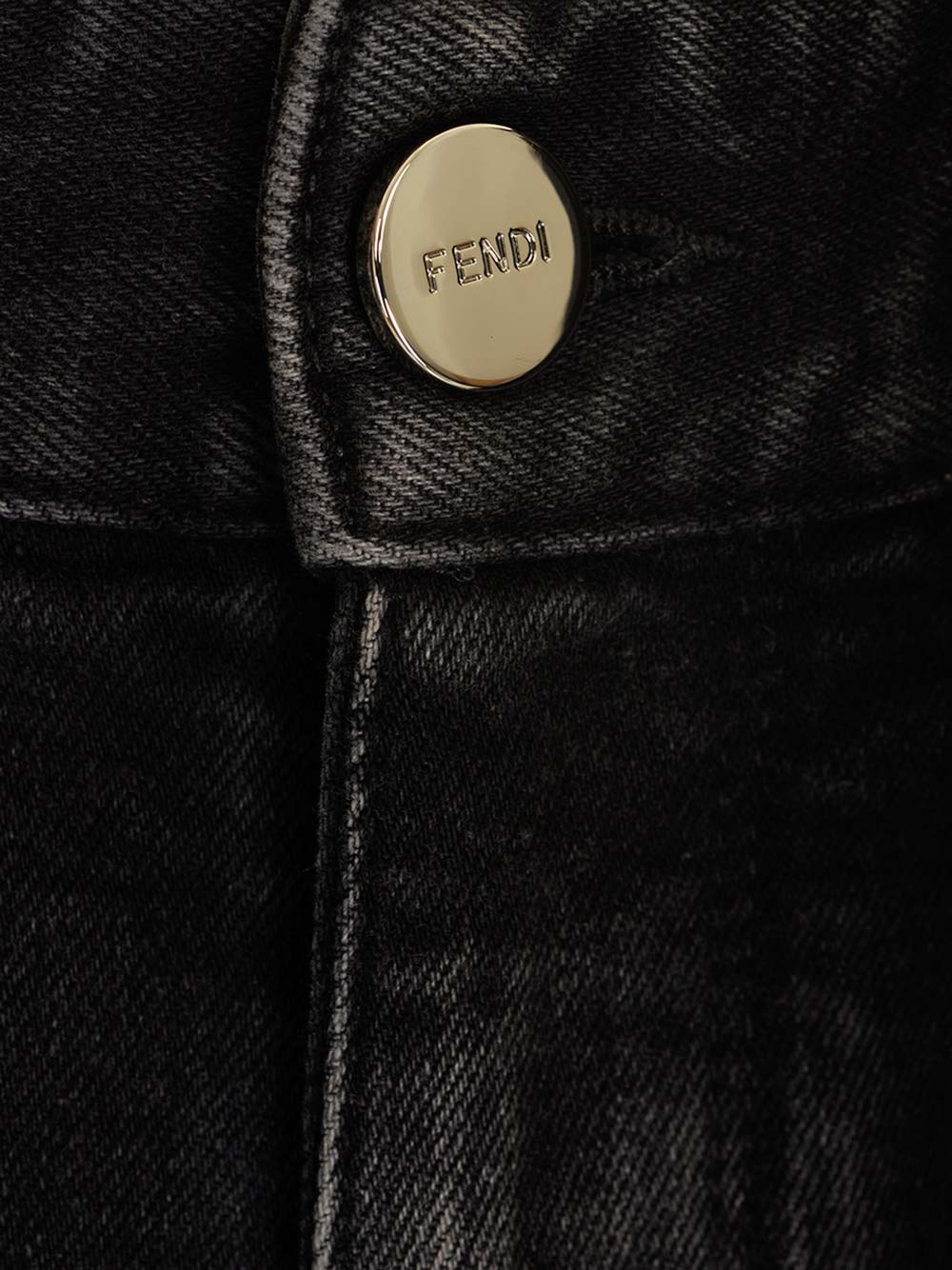 Shop Fendi Regular Fit Straight Leg Jeans In Nero