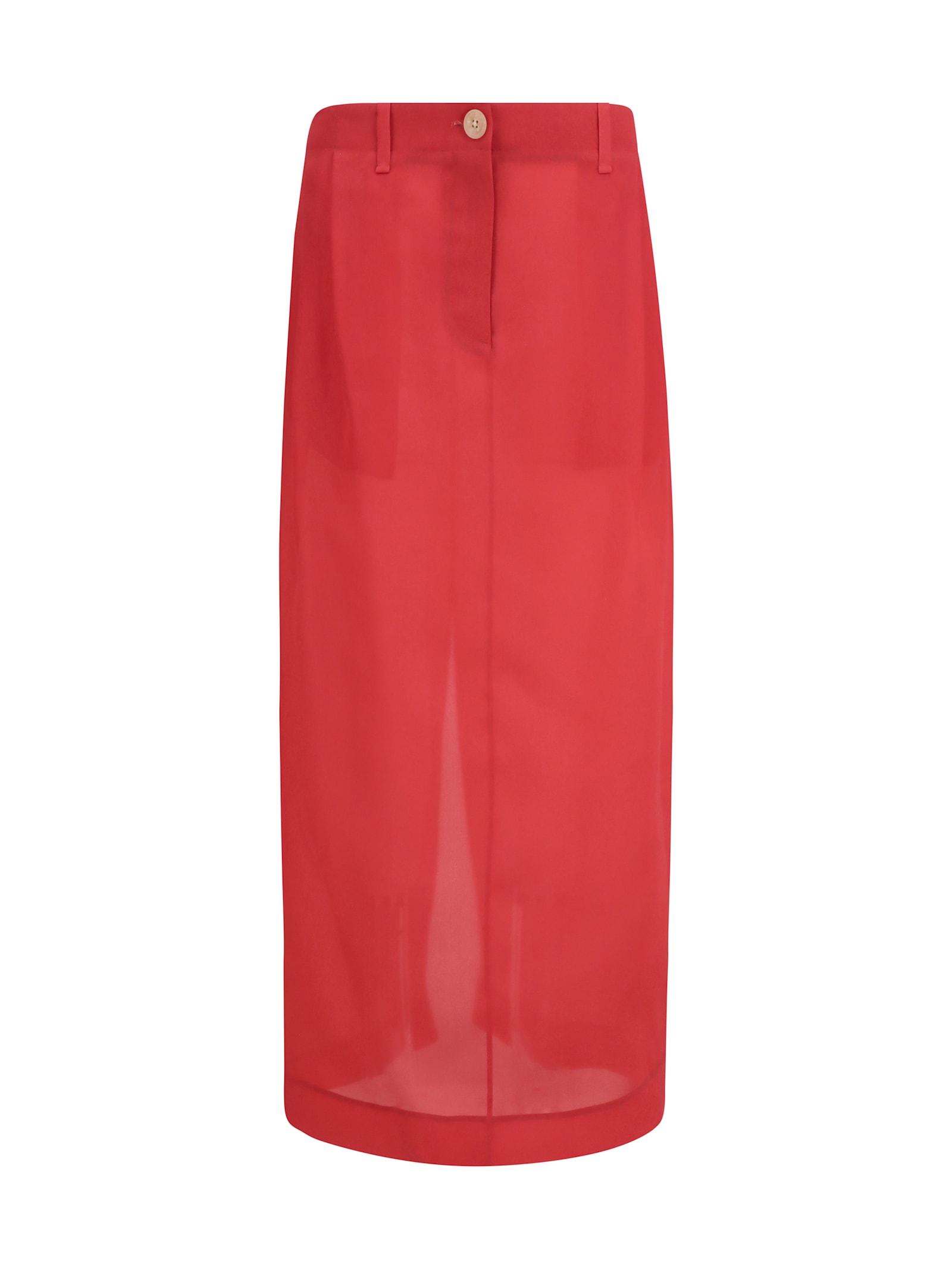 Khaite Lucian Pleated Silk Organza Maxi Skirt