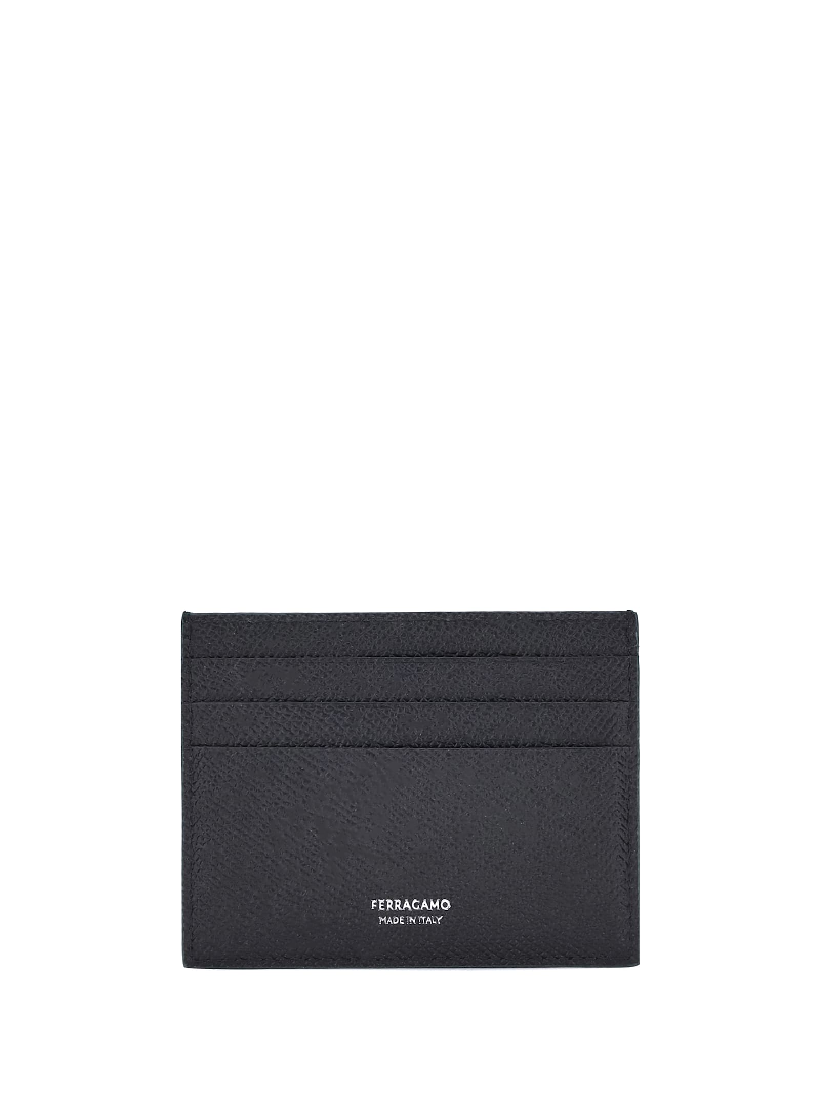 Ferragamo Gancini Card Holder In Green
