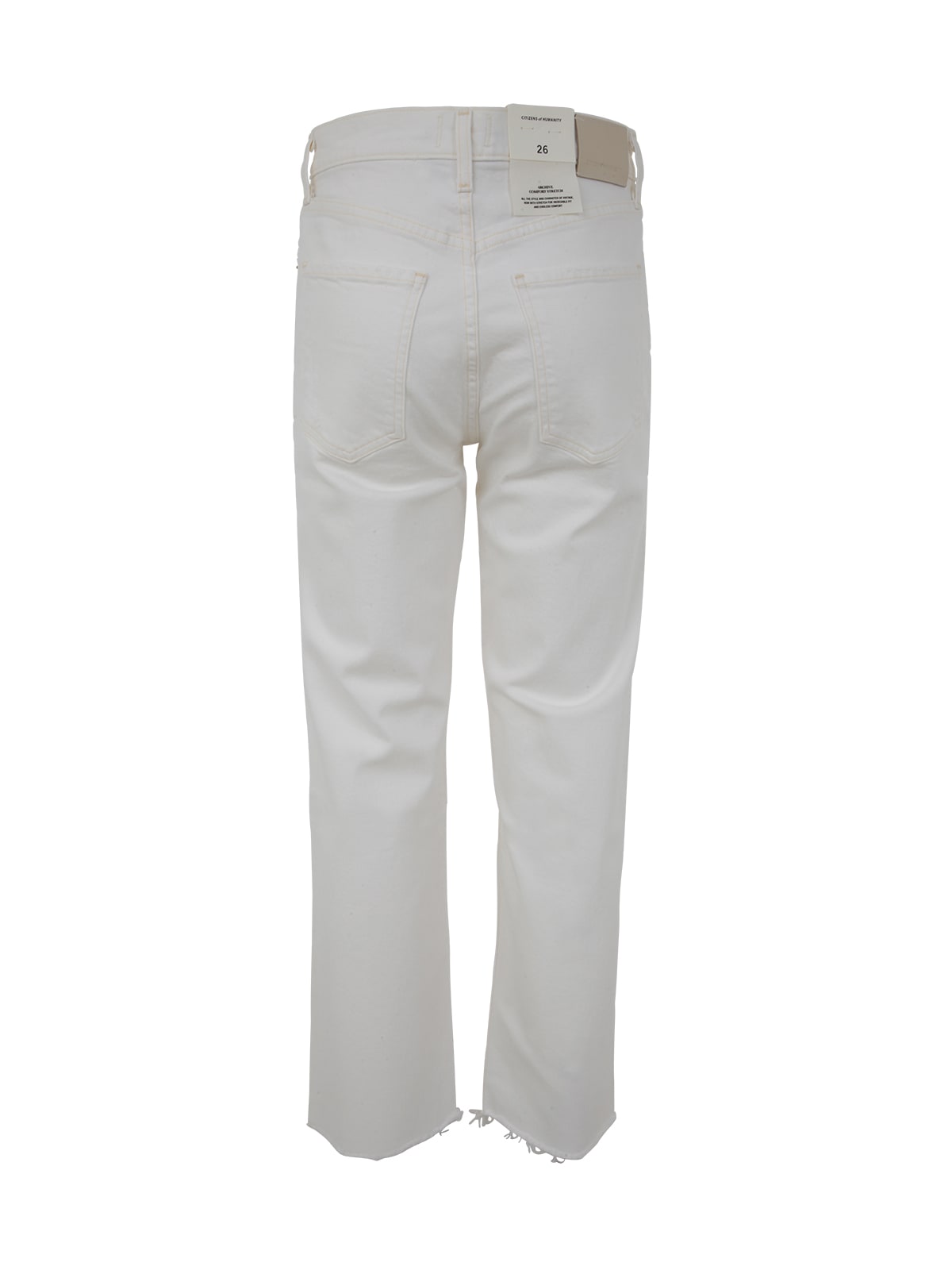 Shop Citizens Of Humanity Florence Wide Straight Jeans In Chntl Chantilly Soft White