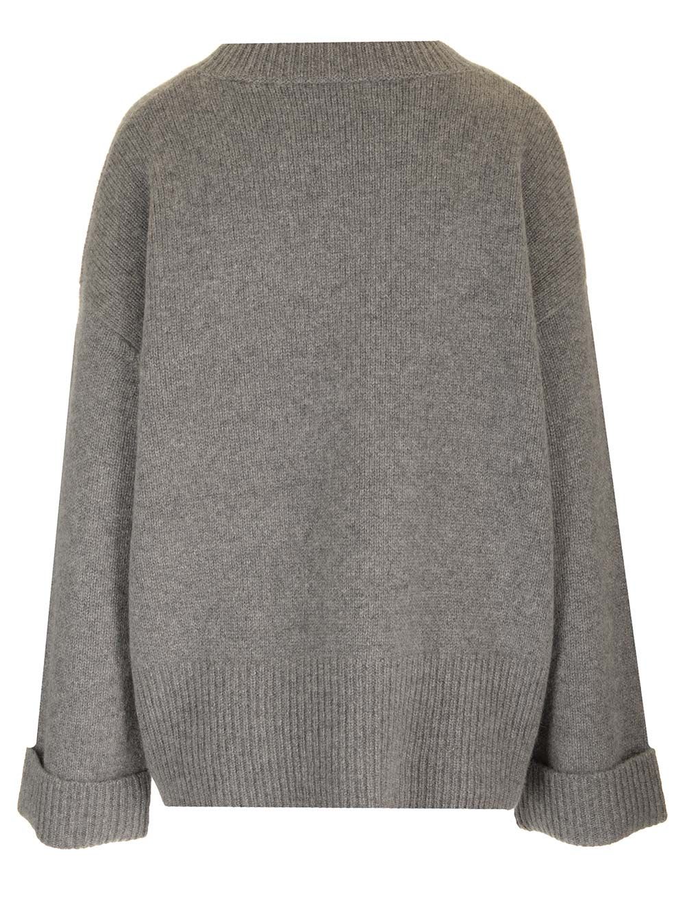 Shop Arch4 Knightsbridge Cashmere Knit Sweater In Grey