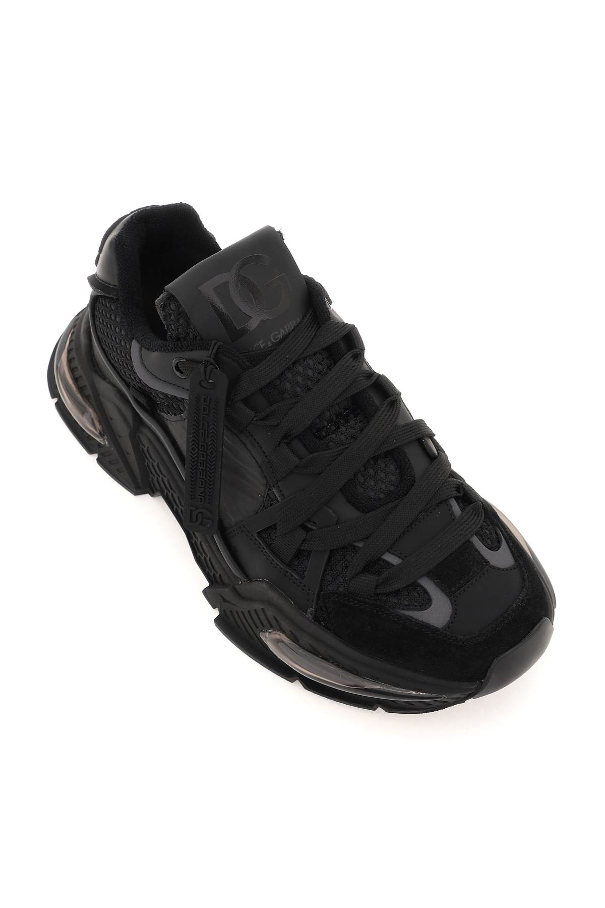 Dolce & Gabbana Chunky-sole Sneakers In Nero Grafite (black)