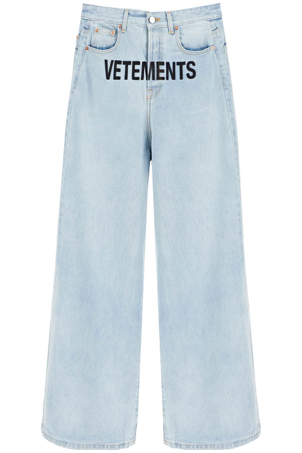 VETEMENTS Logo Baggy Jeans デニム/ジーンズ 28 VETEMENTS Baggy Jeans With Logo Embroidery | Smart Closet