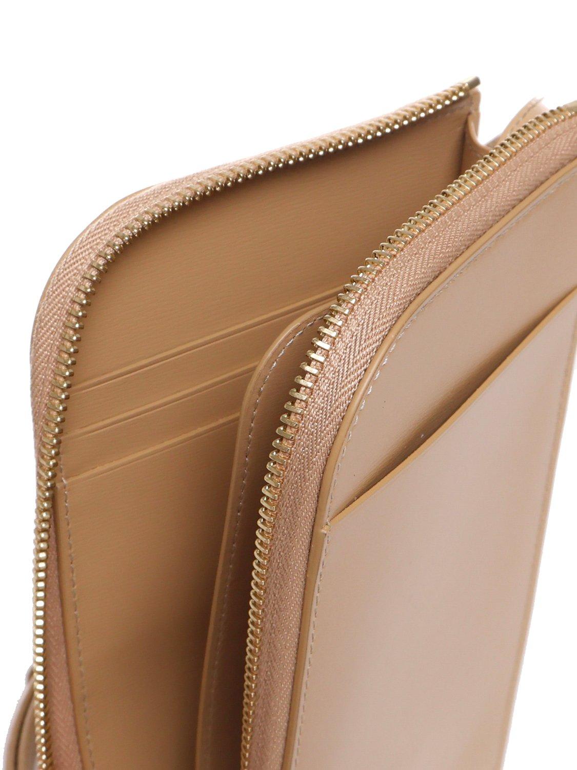 Ferragamo Gancini-plaque Zip-around Wallet In Brown