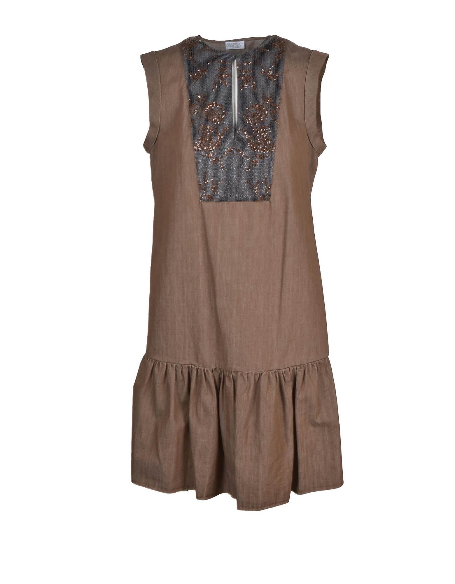 Brunello Cucinelli Womens Brown Dress