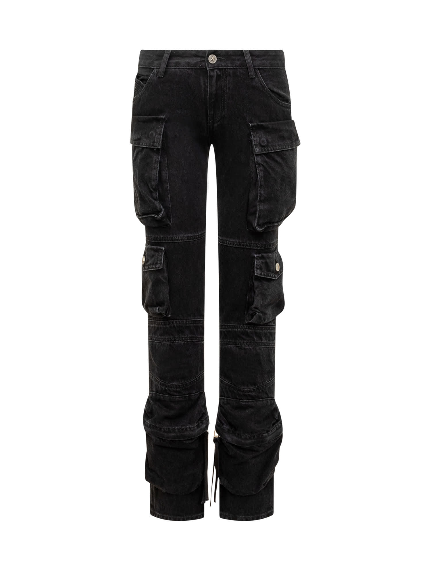 Shop Attico Essie Jeans In Black