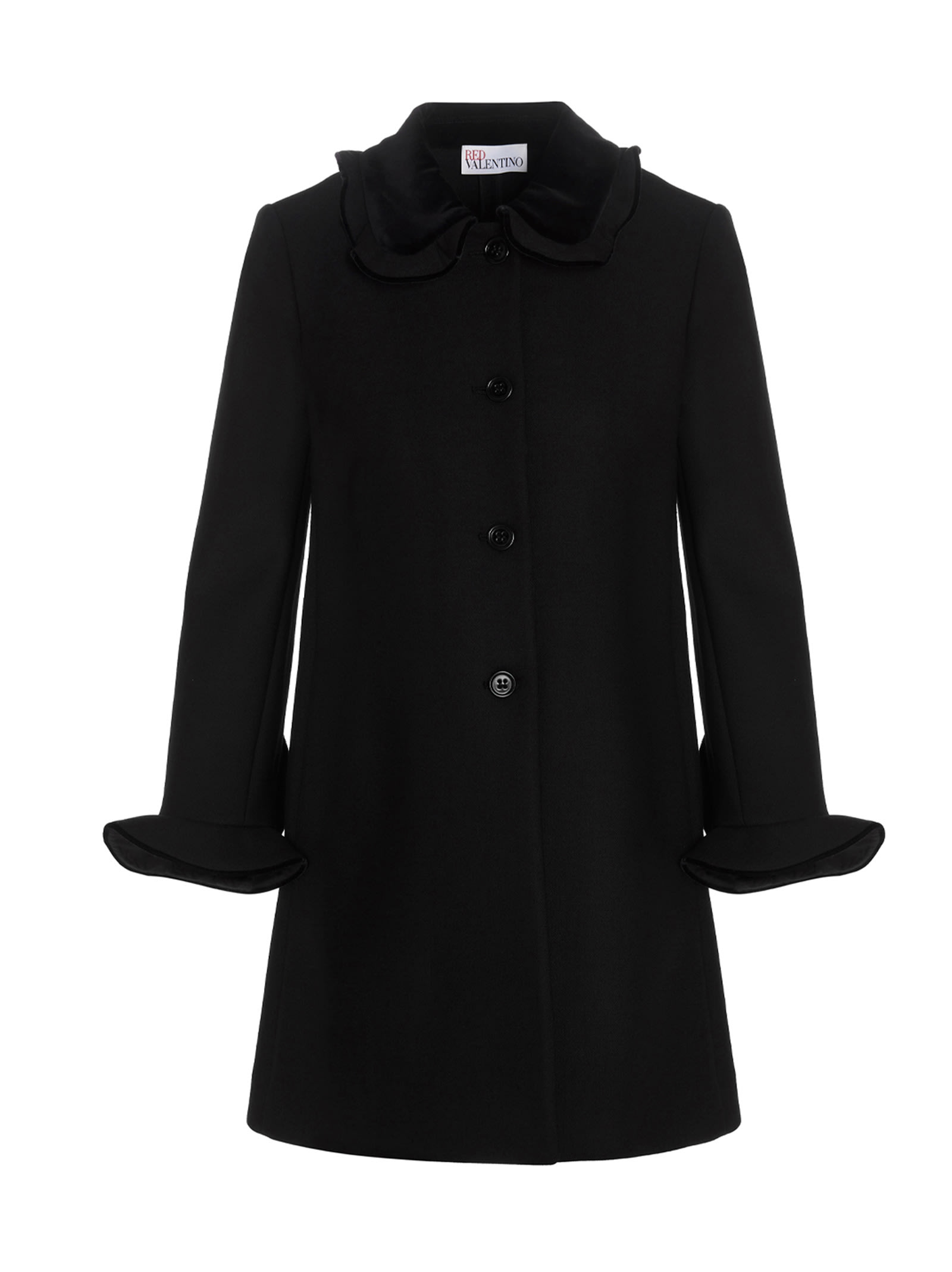 Red Valentino Rouched Coat