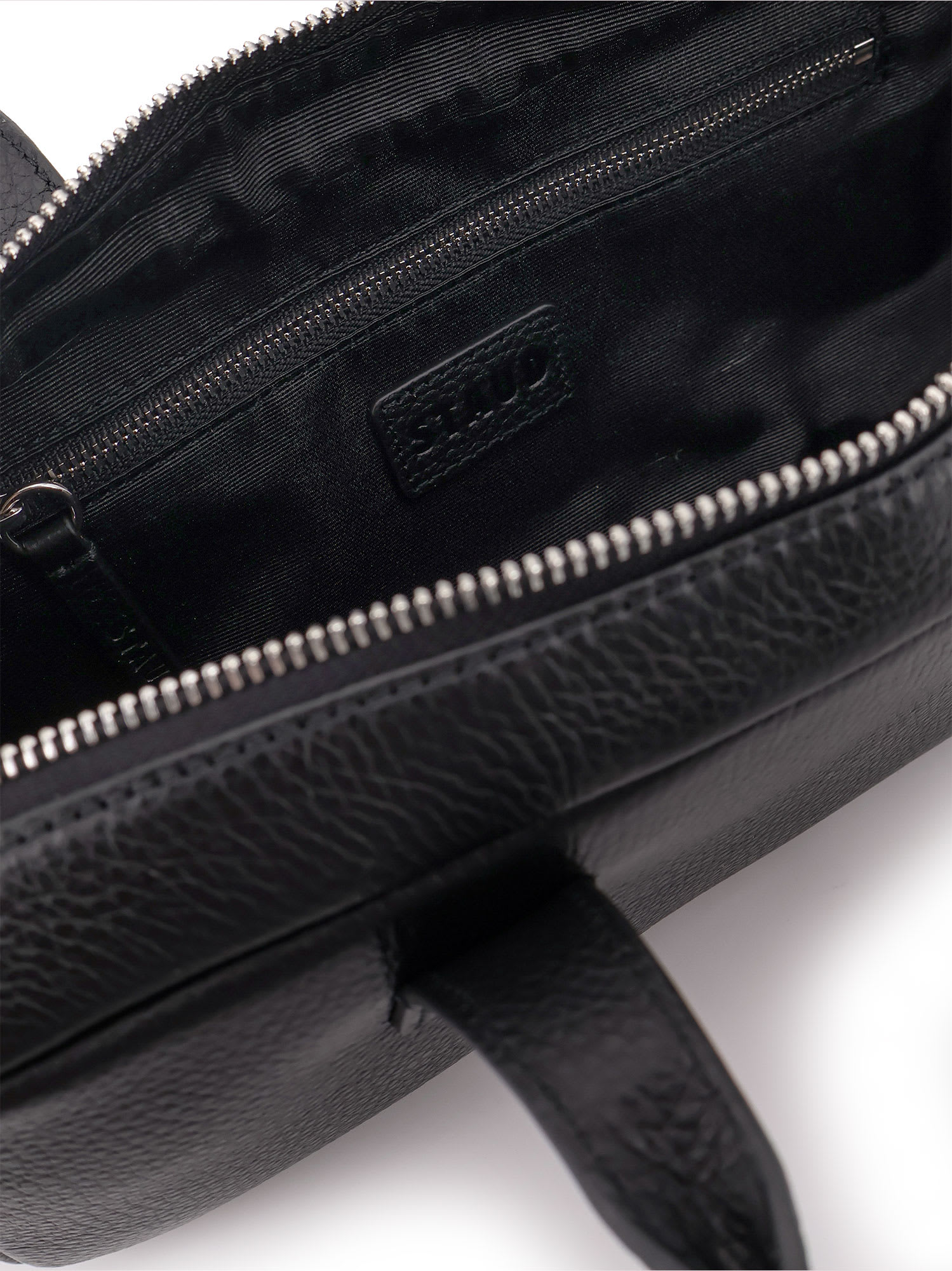 Staud Grained Leather Rectangular Shoulder Bag In Black