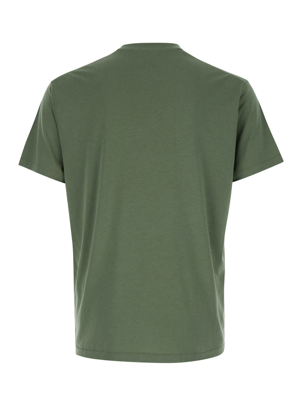Shop Tom Ford Green Crewneck T-shirt In Cotton Blend Man