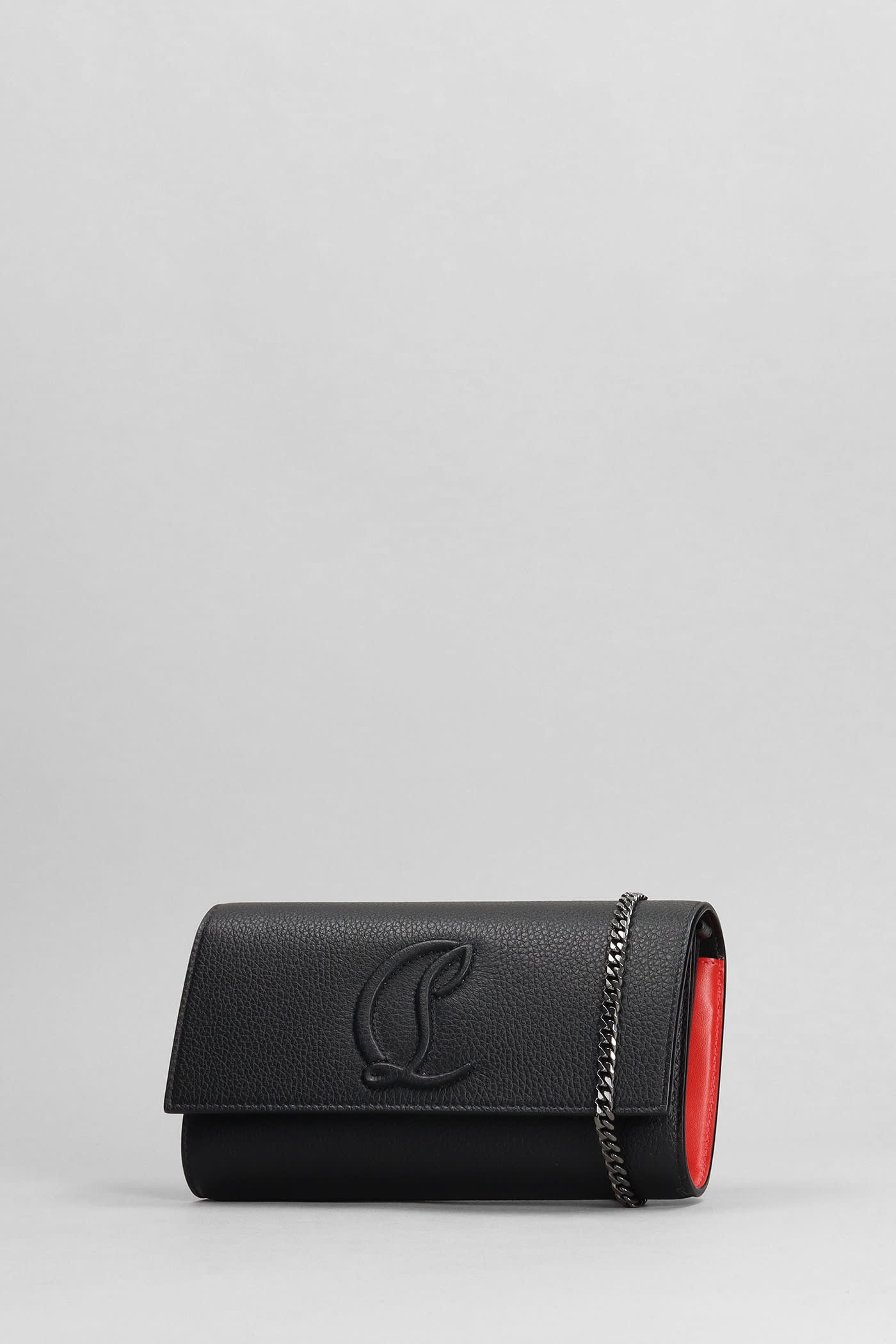 Shop Christian Louboutin Wallet In Black Leather