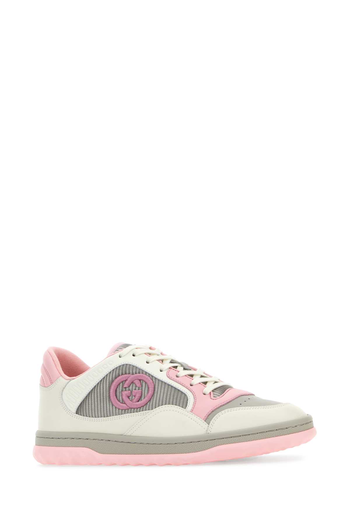 Shop Gucci Multicolor Fabric And Leather Mac80 Sneakers In Owgslrgsowh