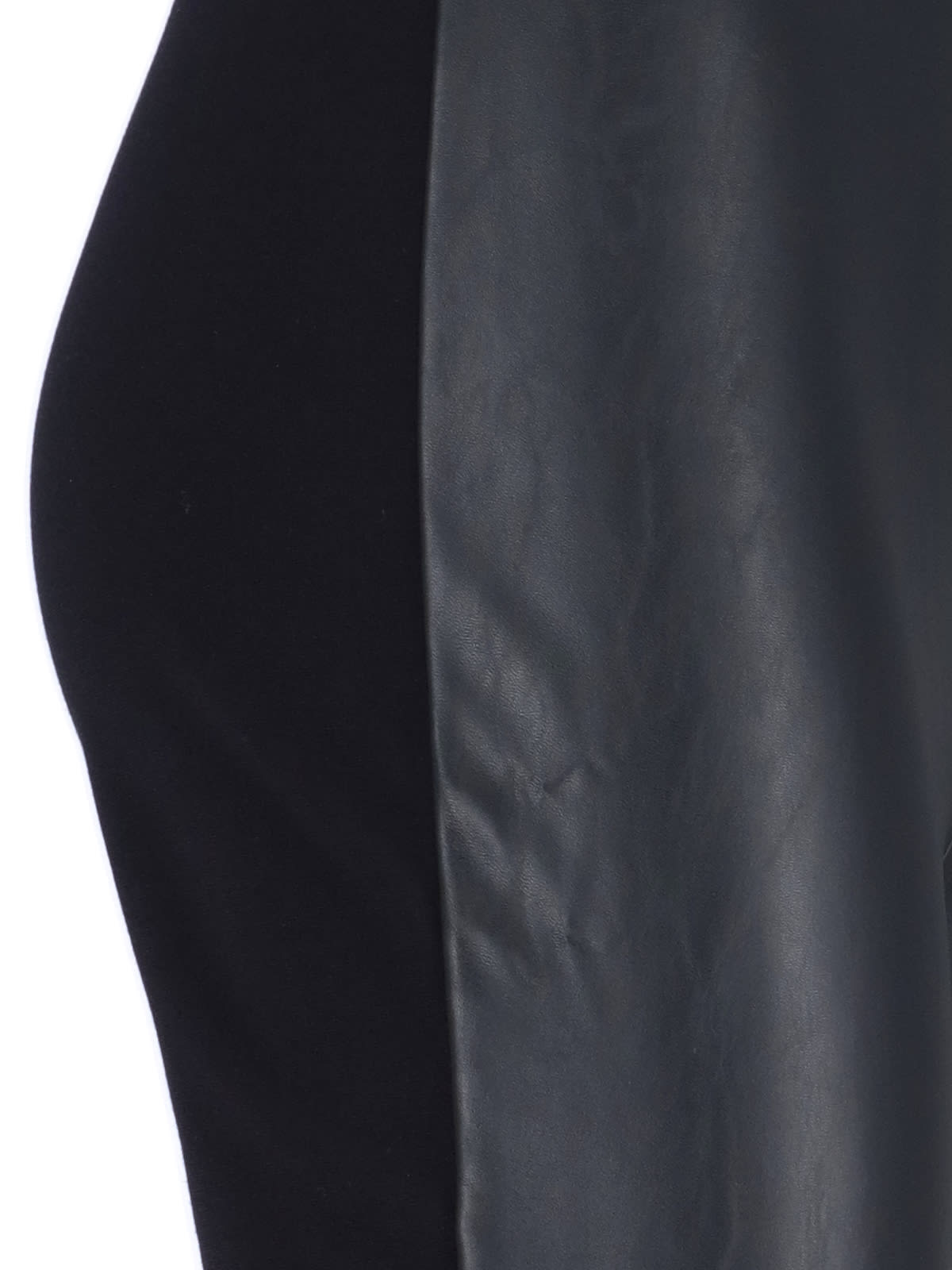 Shop Wolford Leather-effect Leggins In Black