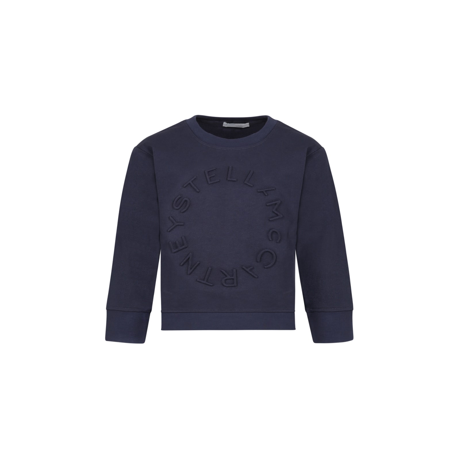 Stella Mccartney Kids' Blue Sweatshirt For Boy With Logo In C
