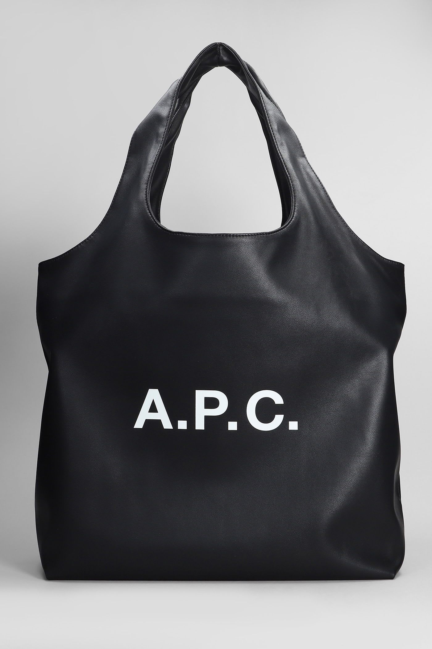A. P.C. Ninon Tote In Black Polyuretan