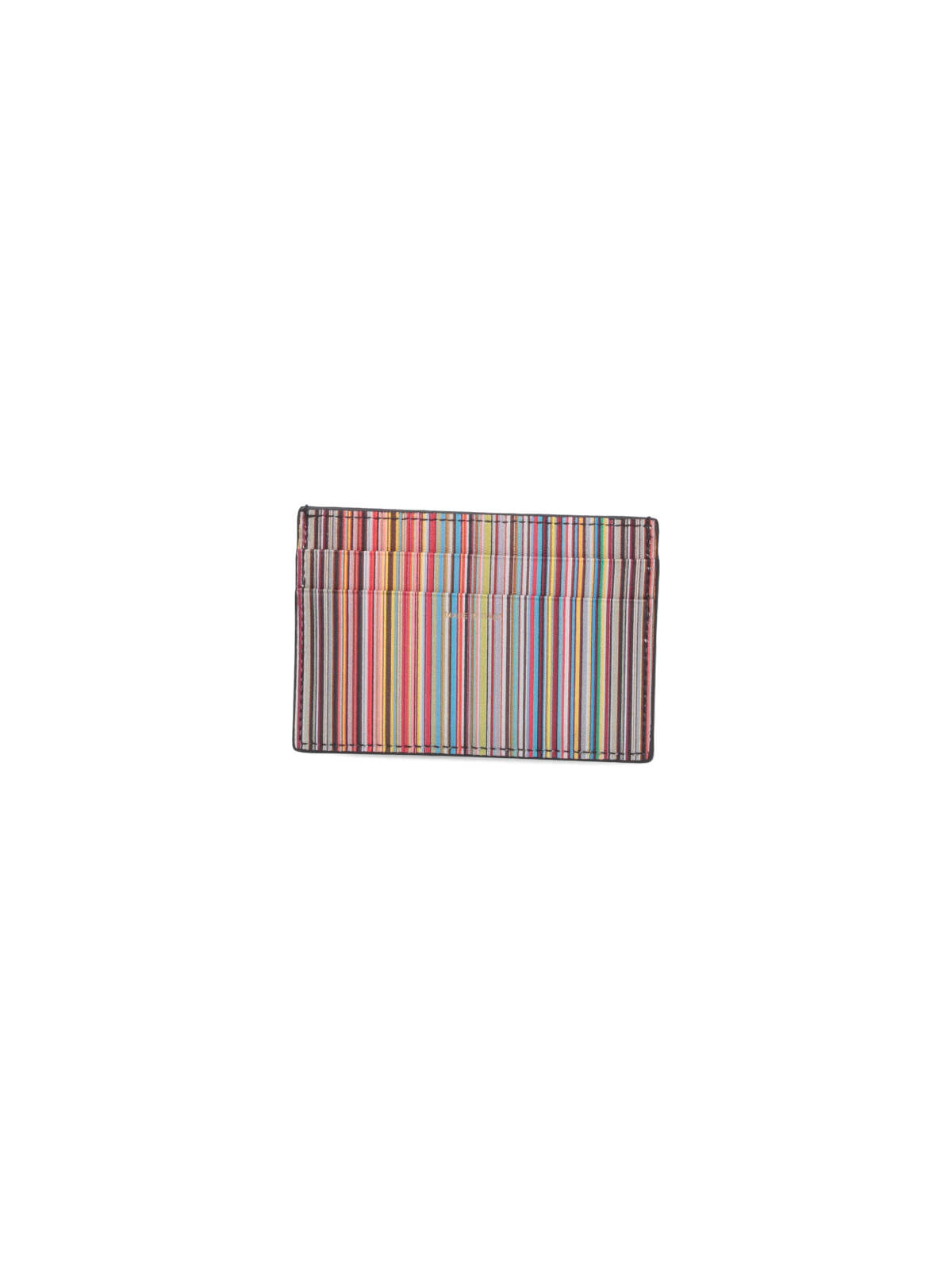 Shop Ps By Paul Smith Signature Stripe Card Holder Wallet In Black