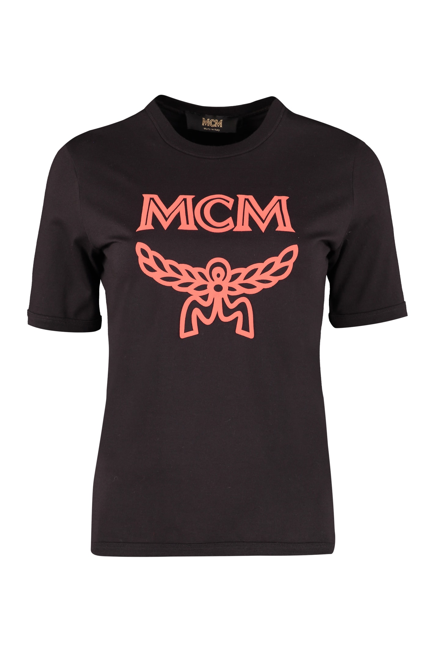 MCM LOGO PRINT COTTON T-SHIRT,11298376