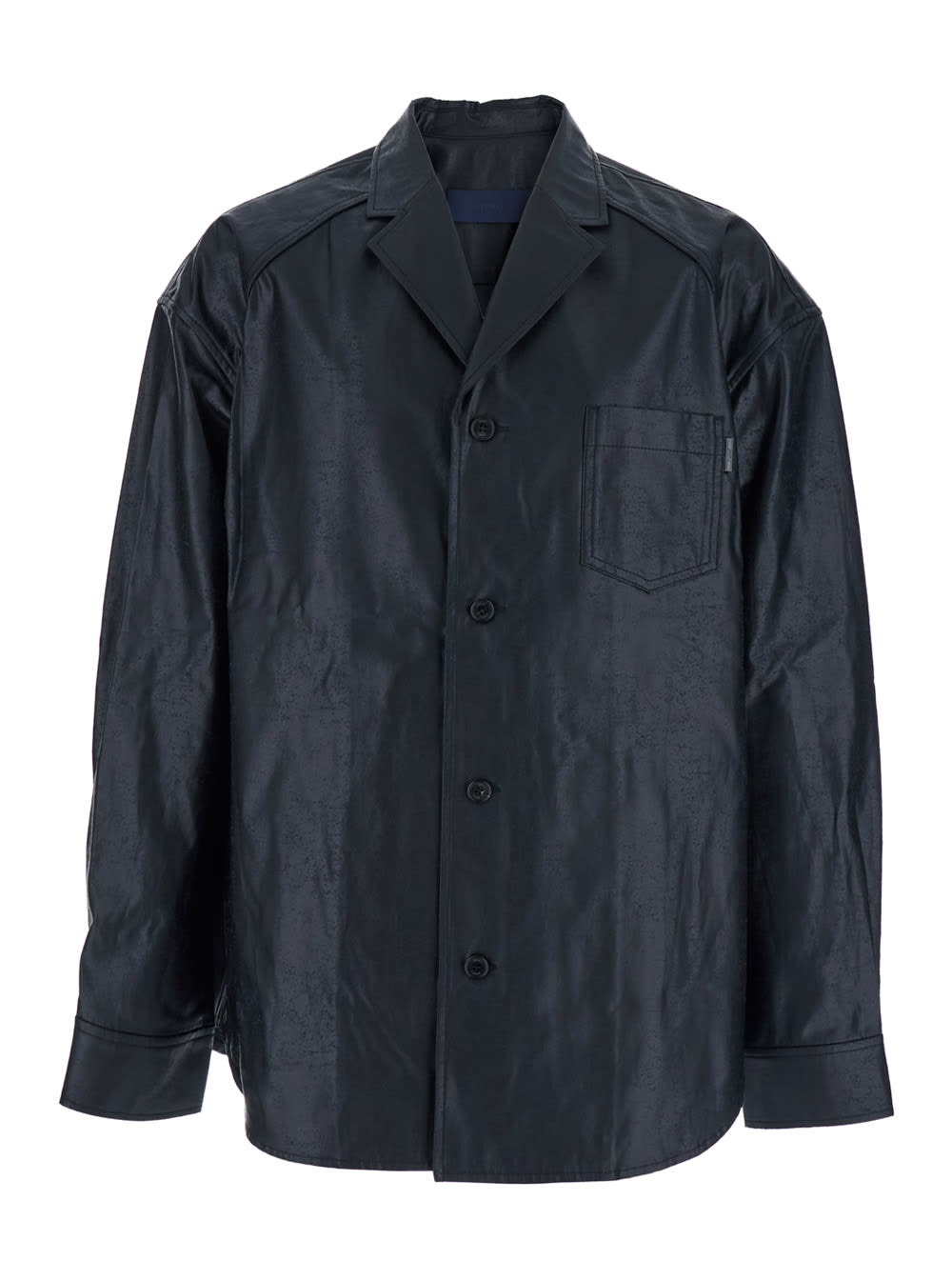 Juun. J Coated Cotton Tailored Collar Shirts