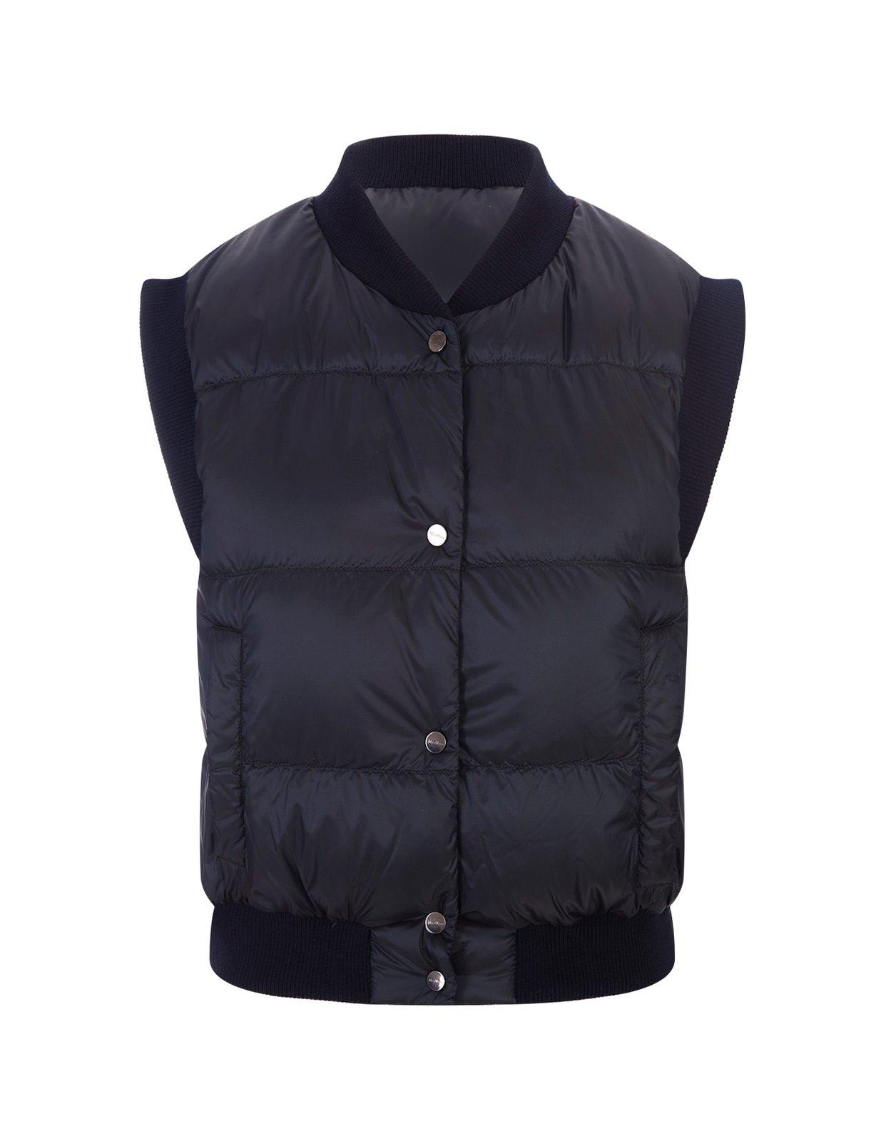 MAX MARA THE CUBE BUTTON-UP PUFFER VEST