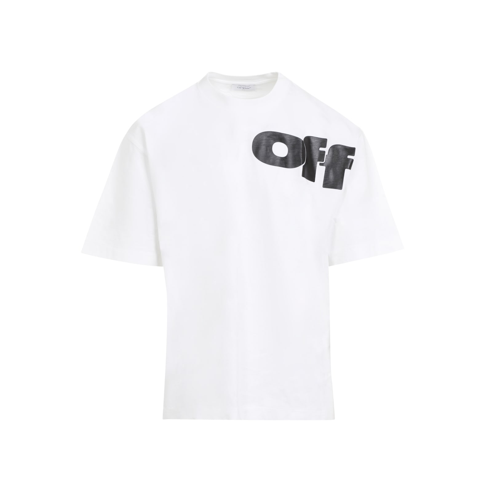 Shop Off-white Shared Logo Skate Short Sleeve Tee In White Black