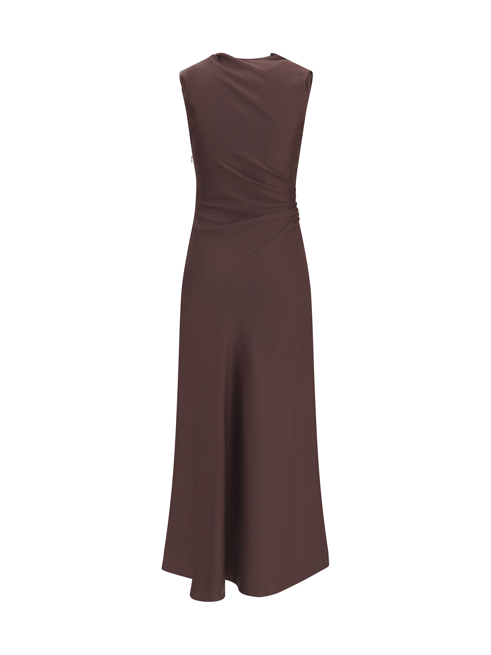 Loulou Studio Abito Roan In Seta Marrone Donna In Brown