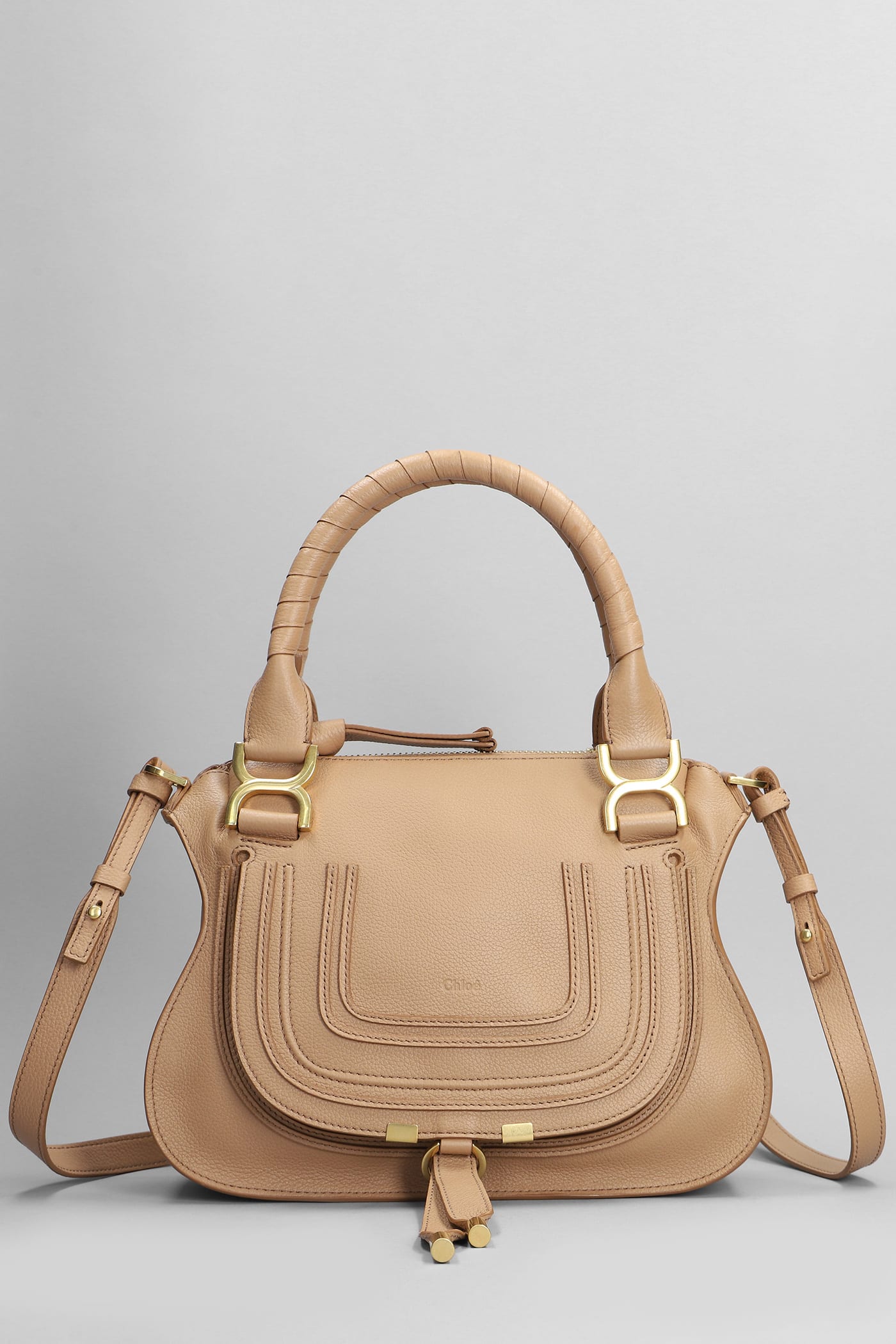 Chloé Marcie Small Handbag In Brown